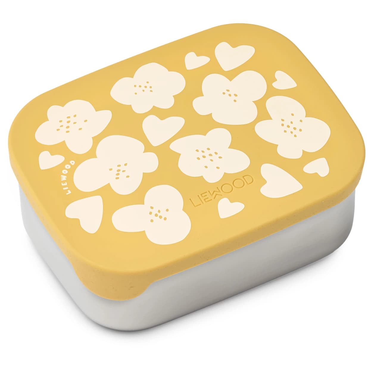 Детски контейнер за храна Liewood Kid's Arthur Printed Lunchbox Food storage - Flower / Lemon Yellow