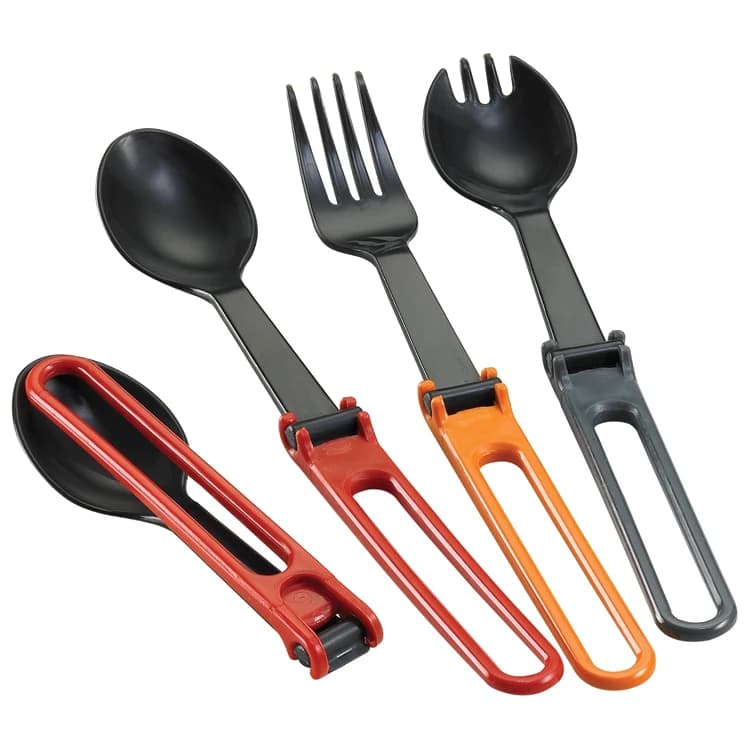 Комплект прибори Msr Folding Utensils 4-Pack Cutlery set - Red / Gray / Blue / Green