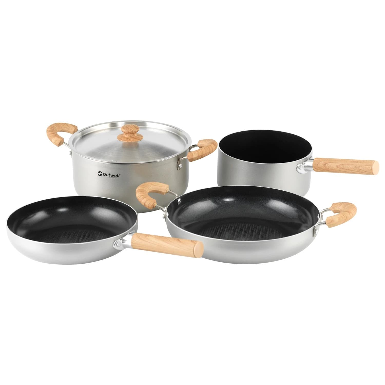 Тенджера Outwell Feast keramisches Topfset XL Pot - Black & Grey
