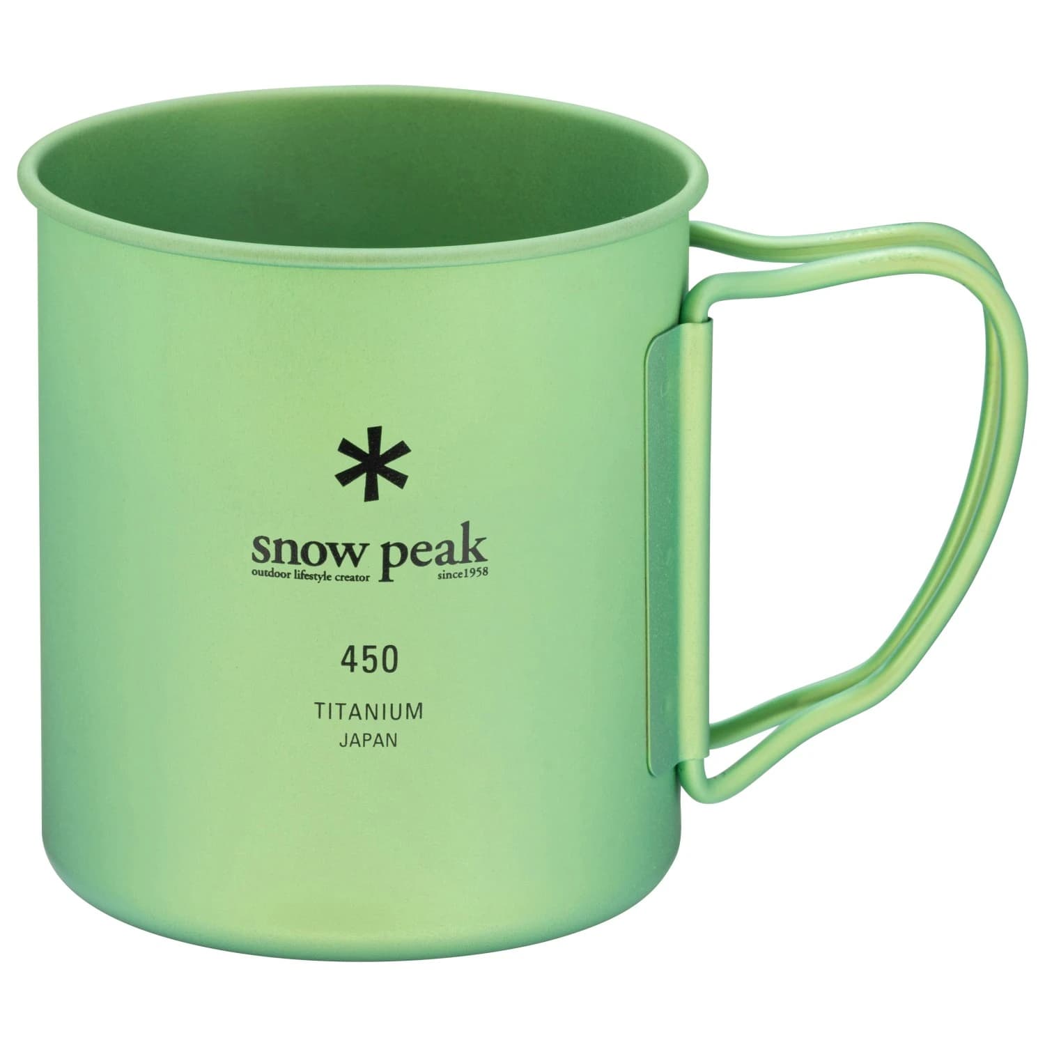 Чаша Snow peak Titanium Single Wall 450 Mug - Green