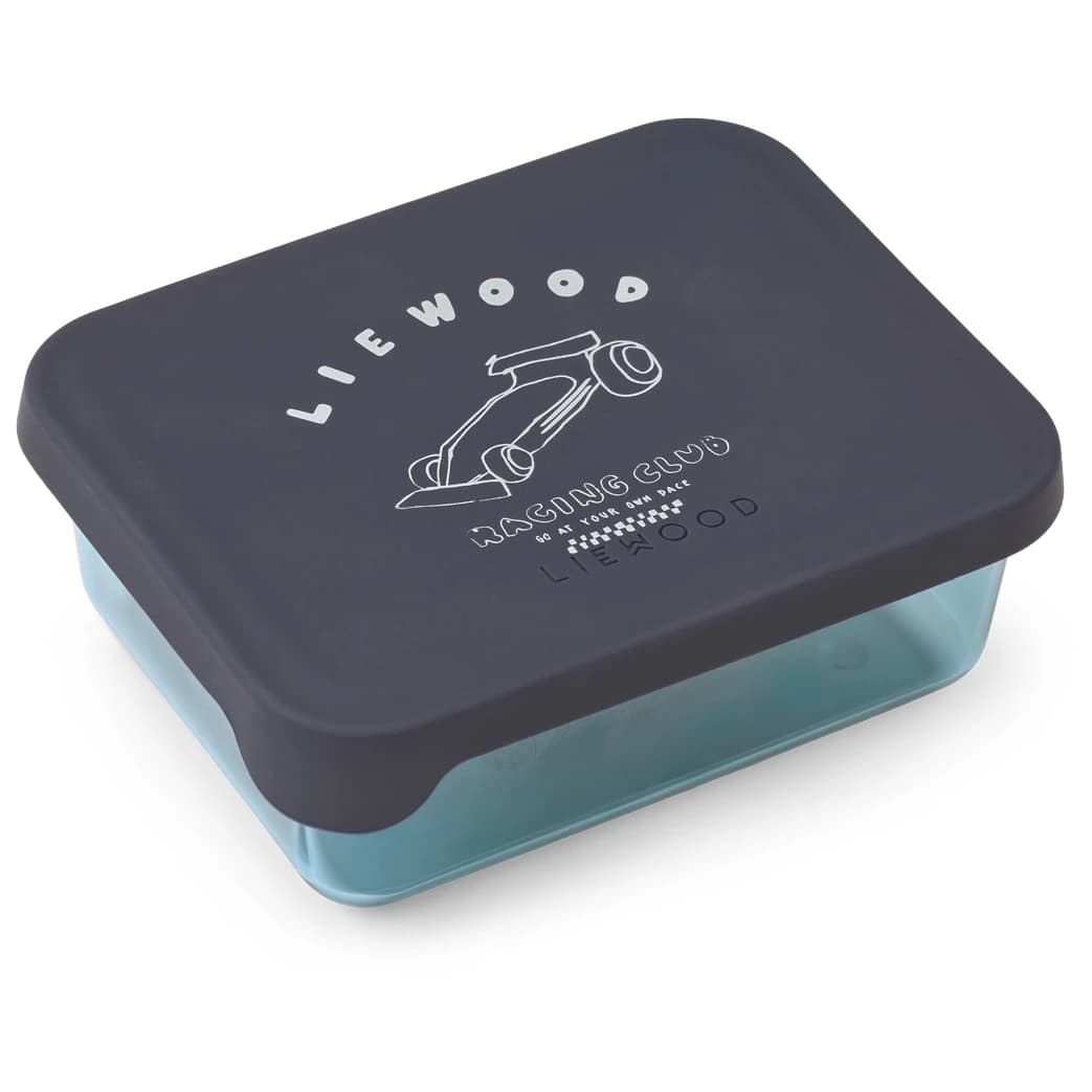 Детски контейнер за храна Liewood Kid's Ako Tritan Snack Box Food storage - Race Car / Classic Navy
