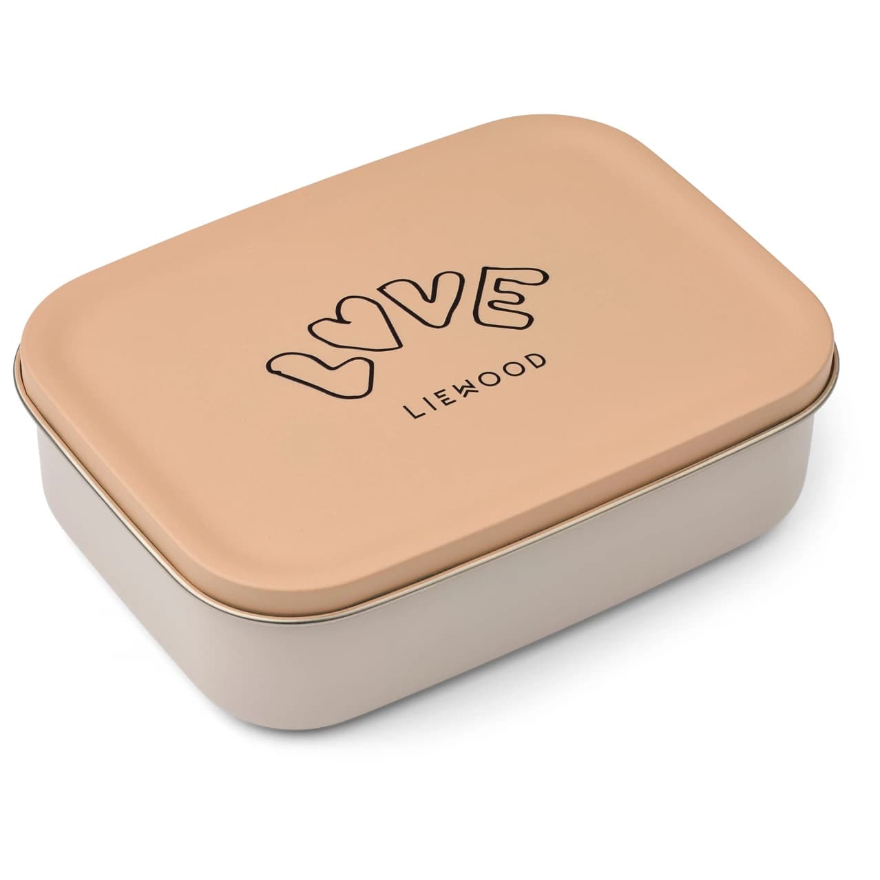 Детски контейнер за храна Liewood Kid's Nina Stainless Steel Lunchbox Food storage - Love / Pale Tuscany