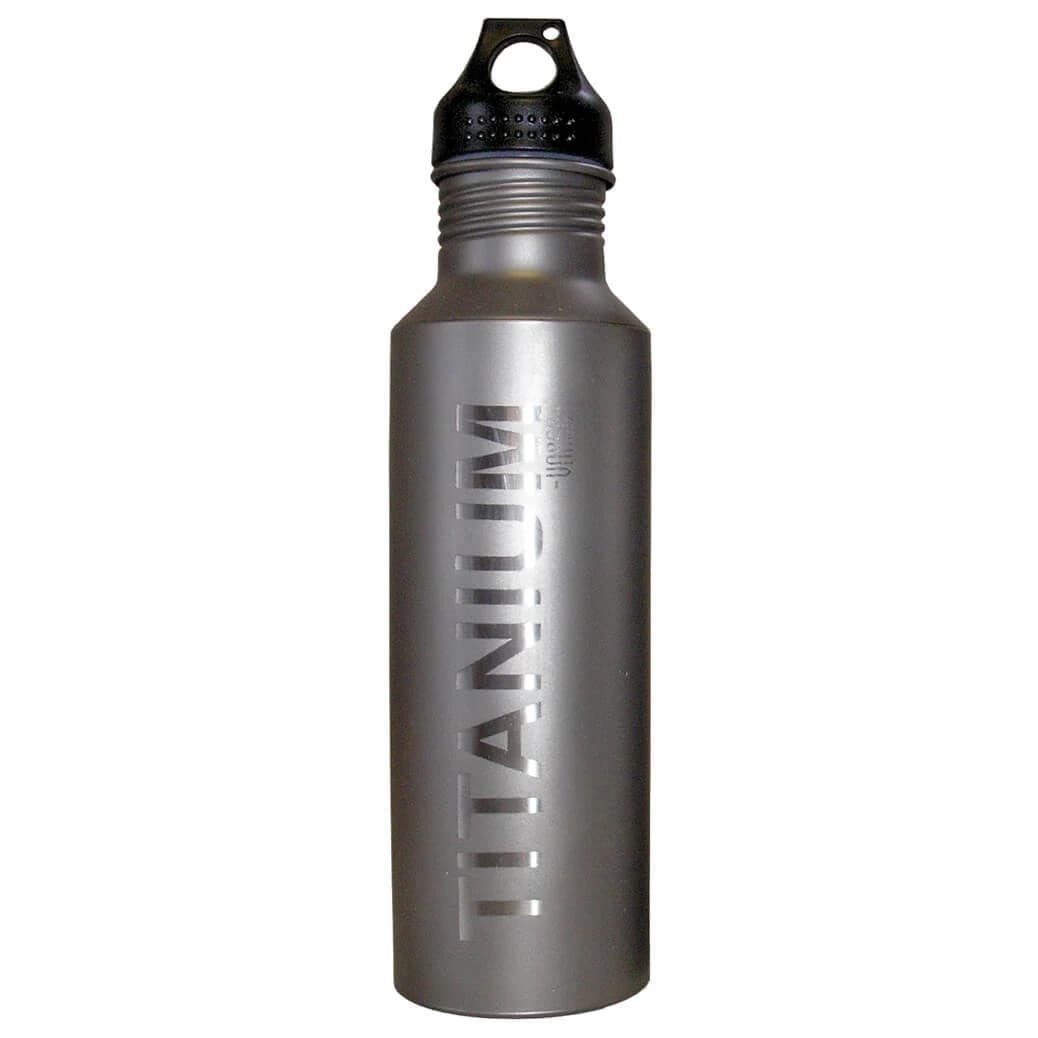 Бутилка за вода Vargo Titanium Drinking Bottle Water bottle - mit Kunststoff-Deckel