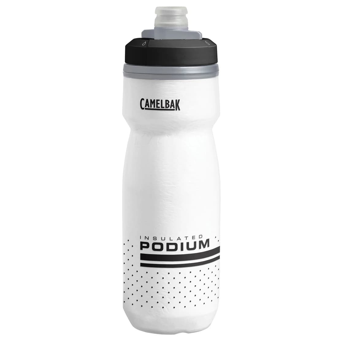 Бутилка за велосипед Camelbak Podium Chill Water bottle - White / Black