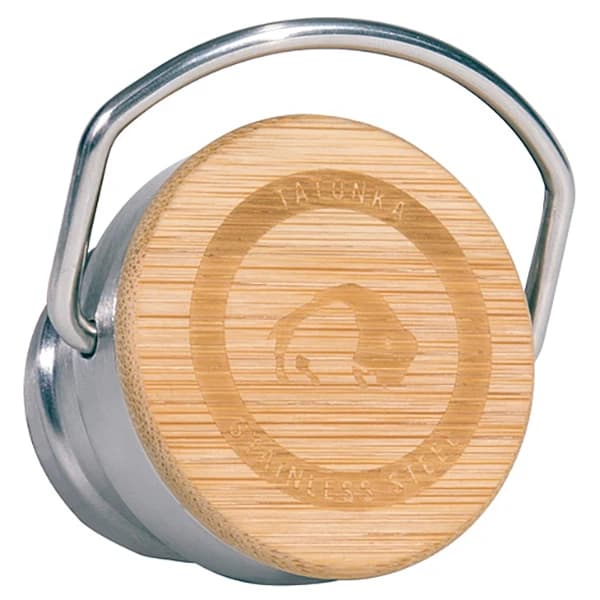 Капачка за бутилка Tatonka Bamboo Lid Water bottle - Edelstahl / Bambusholz