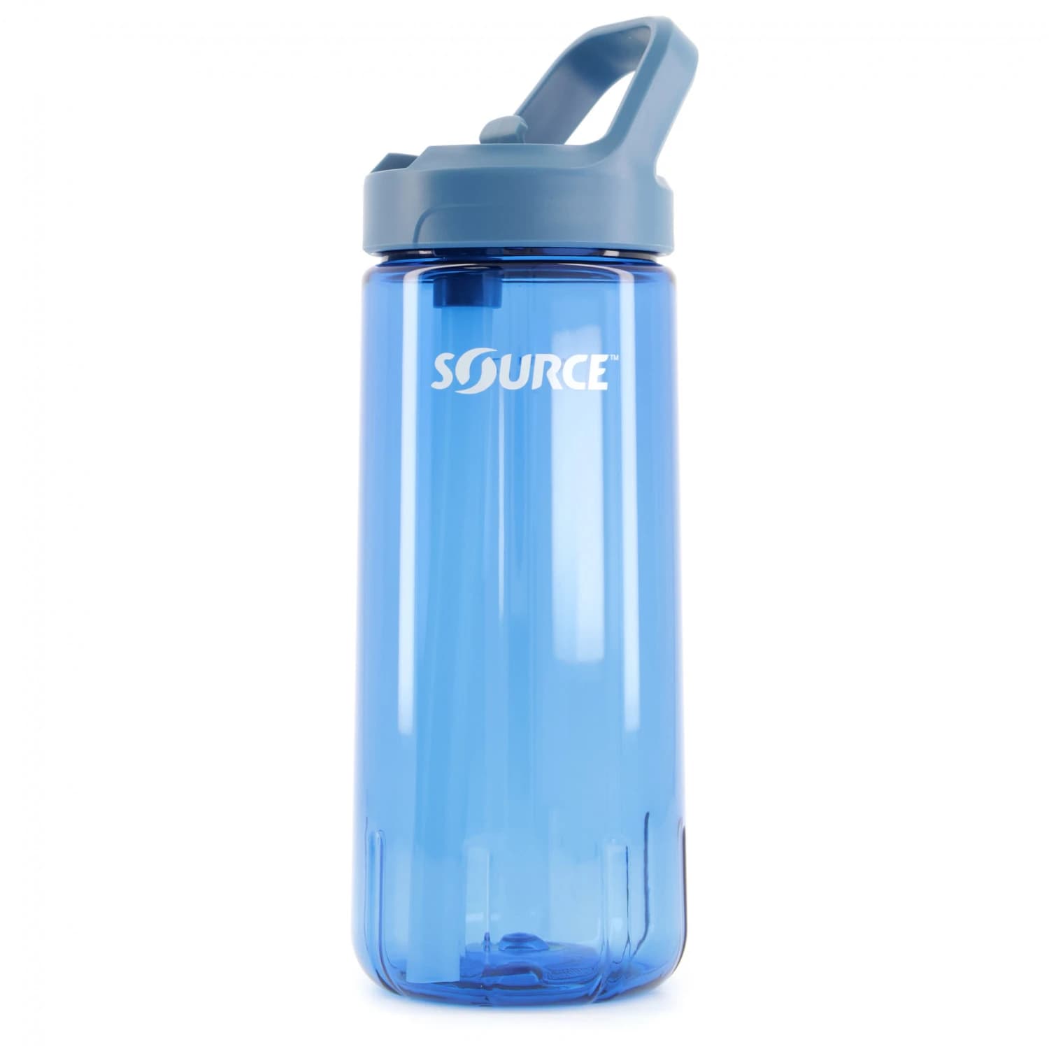 Бутилка за вода Source New Act Tritan Single Wall with Straw Water bottle - Bayou Blue