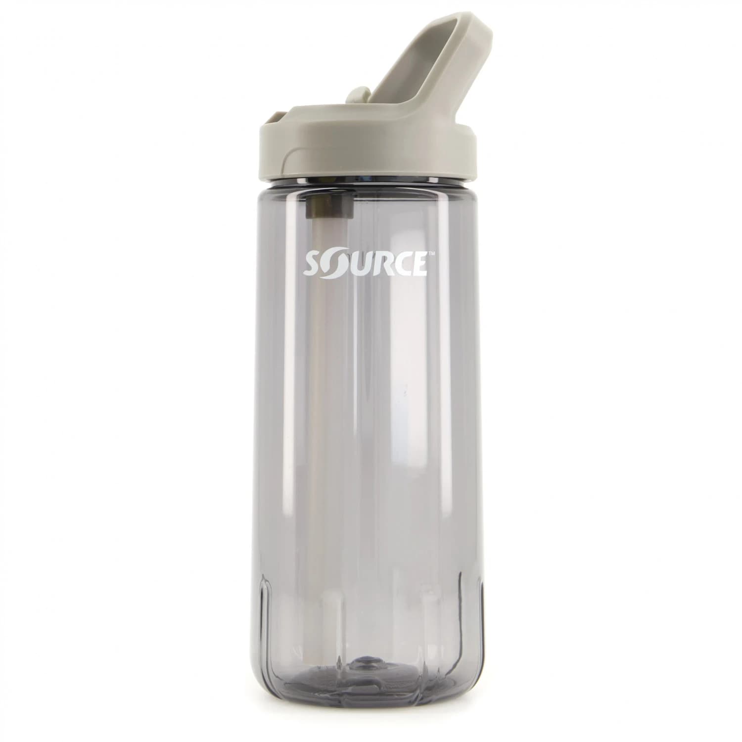 Бутилка за вода Source New Act Tritan Single Wall with Straw Water bottle - Storm Grey