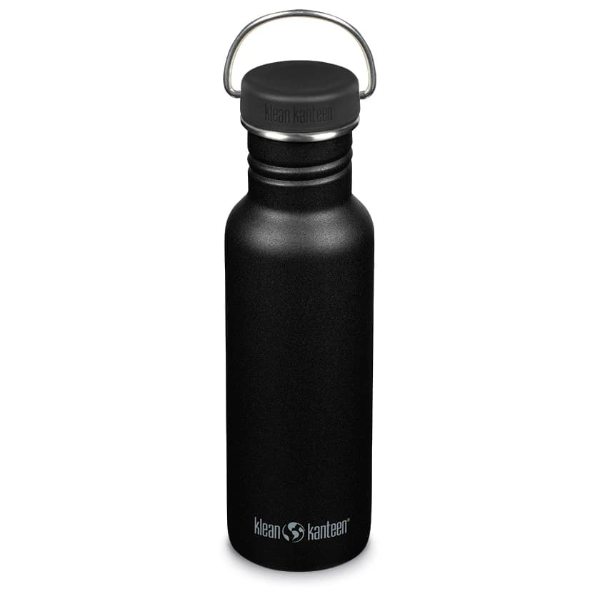 Бутилка за вода Klean kanteen Classic with Loop Cap Water bottle - Black