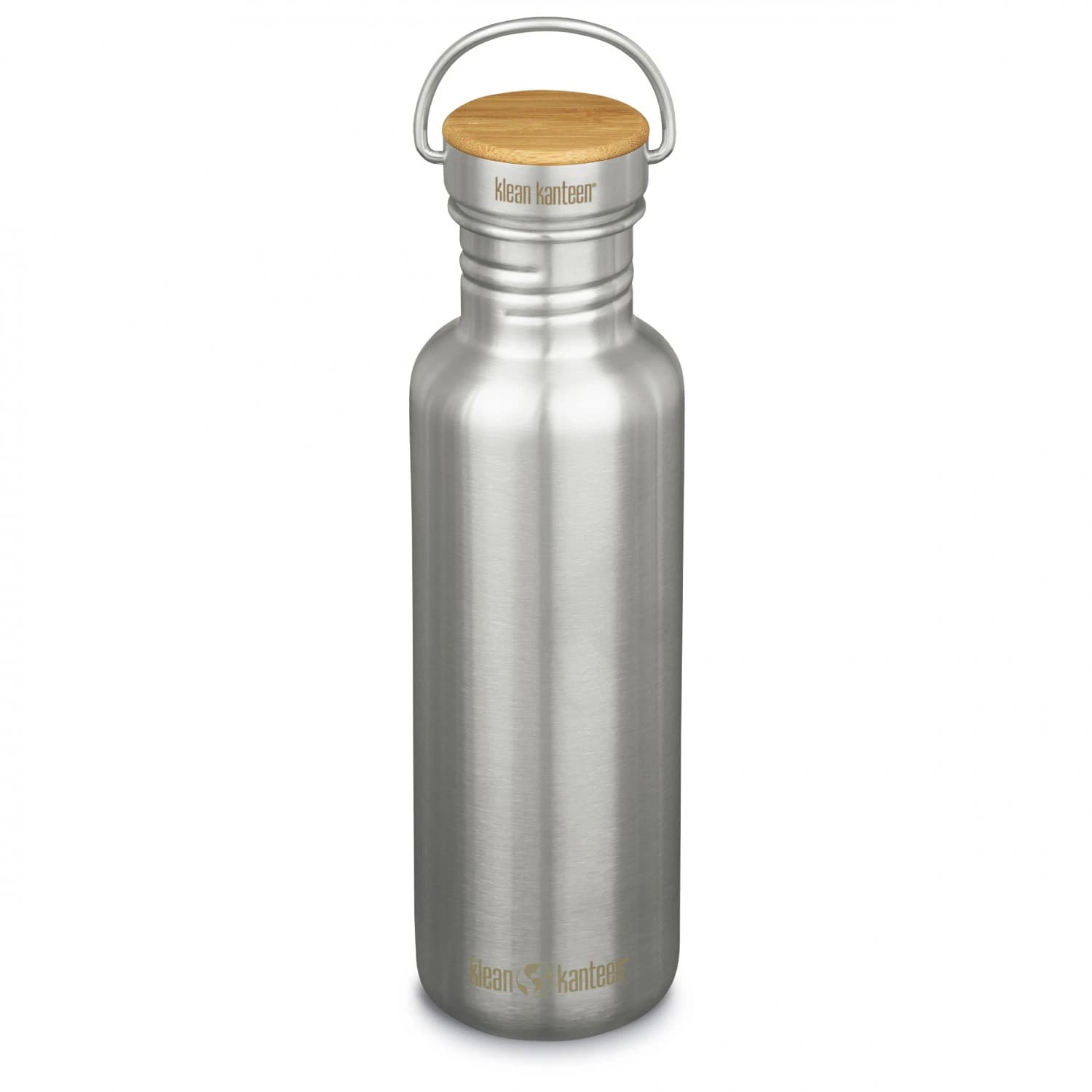 Бутилка за вода Klean kanteen Reflect with Bamboo Cap Water bottle - Brushed Stainless