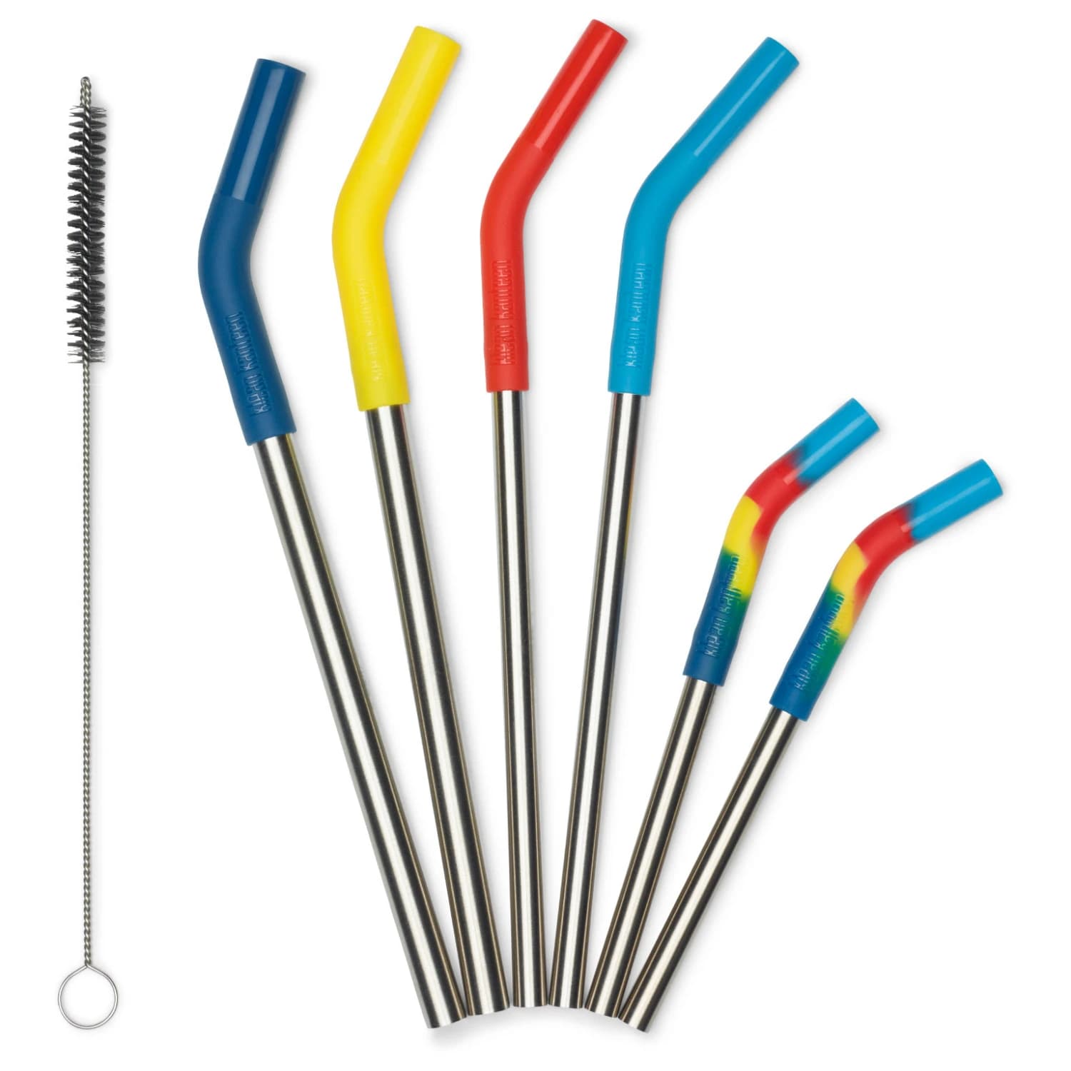 Сламка за бутилка Klean kanteen Straw 6-Pack Combo Straw - Multi Colored