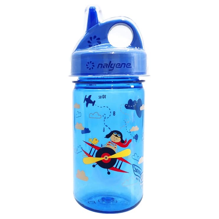 Бутилка за вода Nalgene Kinderflasche Grip-N-Gulp Sustain Water bottle - Blue Airplane