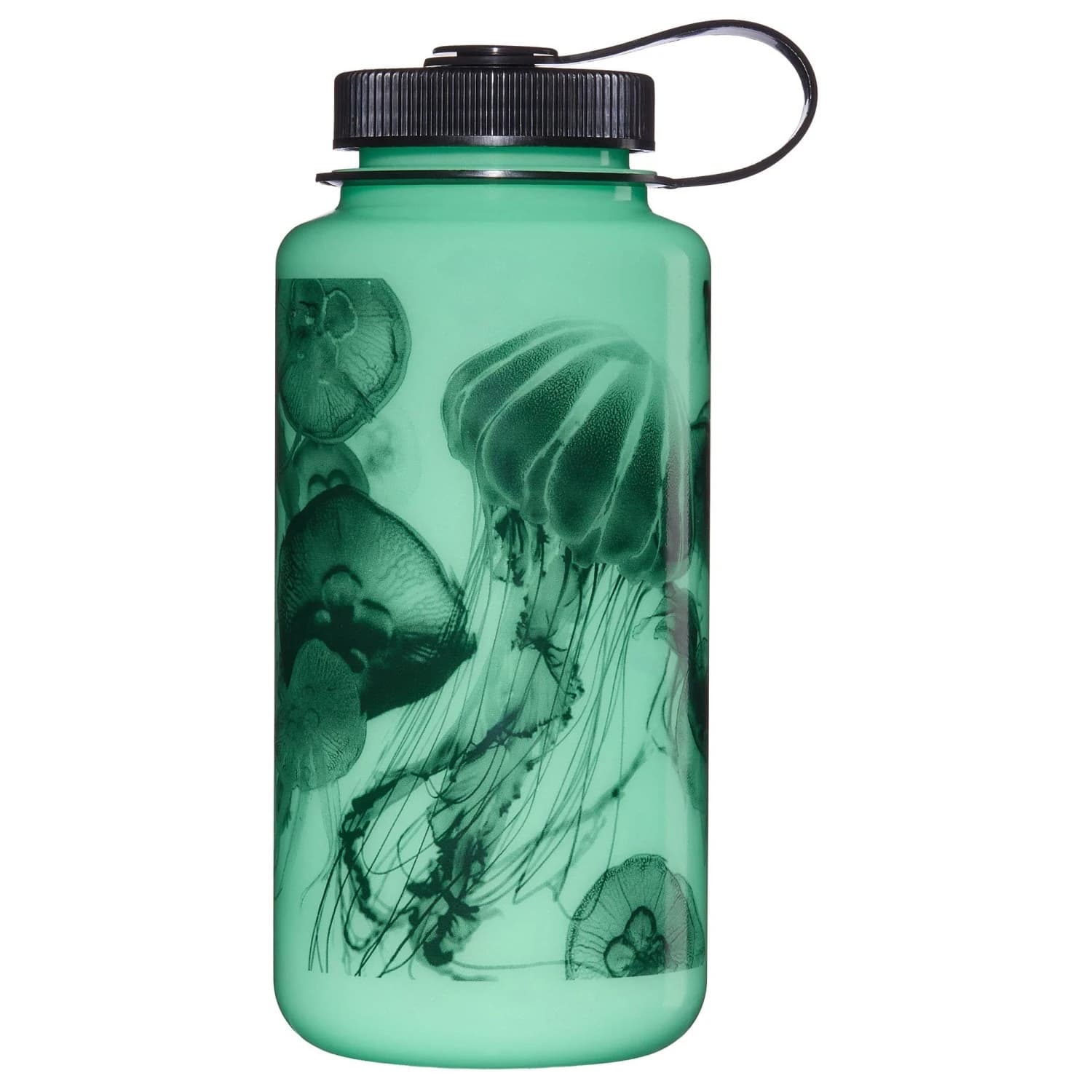 Бутилка за вода Nalgene Trinkflasche WH Glow Sustain Water bottle - Glow Black Jellyfish