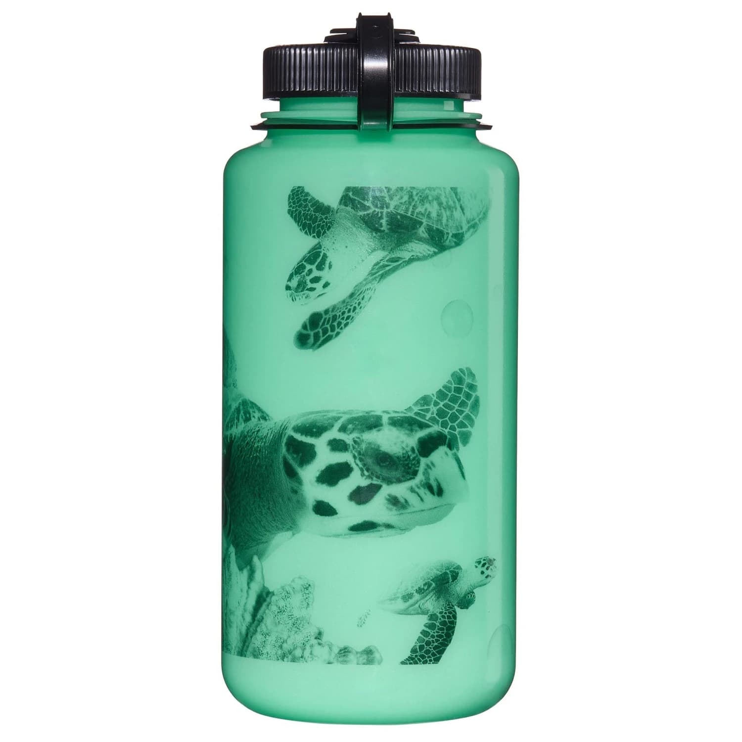 Бутилка за вода Nalgene Trinkflasche WH Glow Sustain Water bottle - Glow Black Turtles