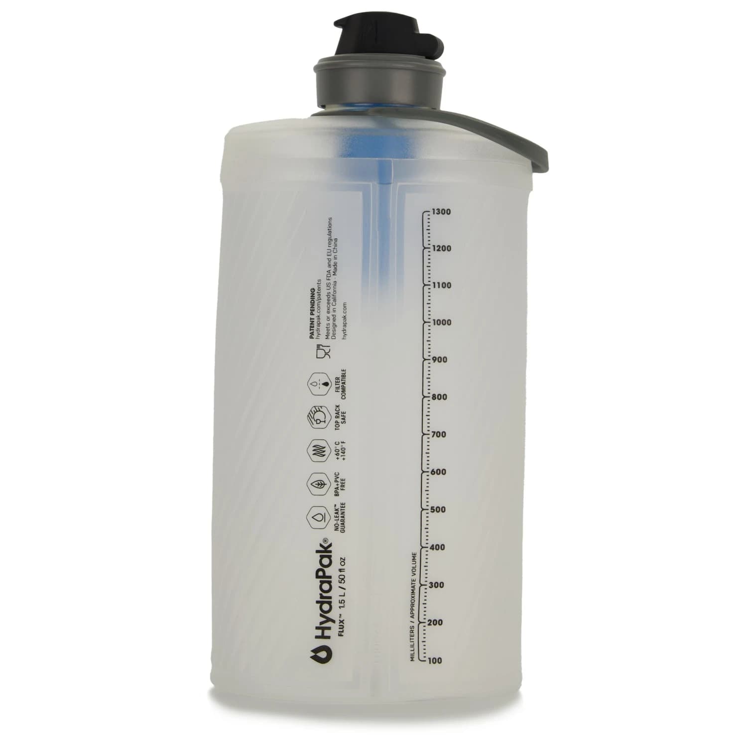Хидратиращ резервоар Hydrapak Flux+ Bottle Filter Kit Water bottle - Clear / HP Blue