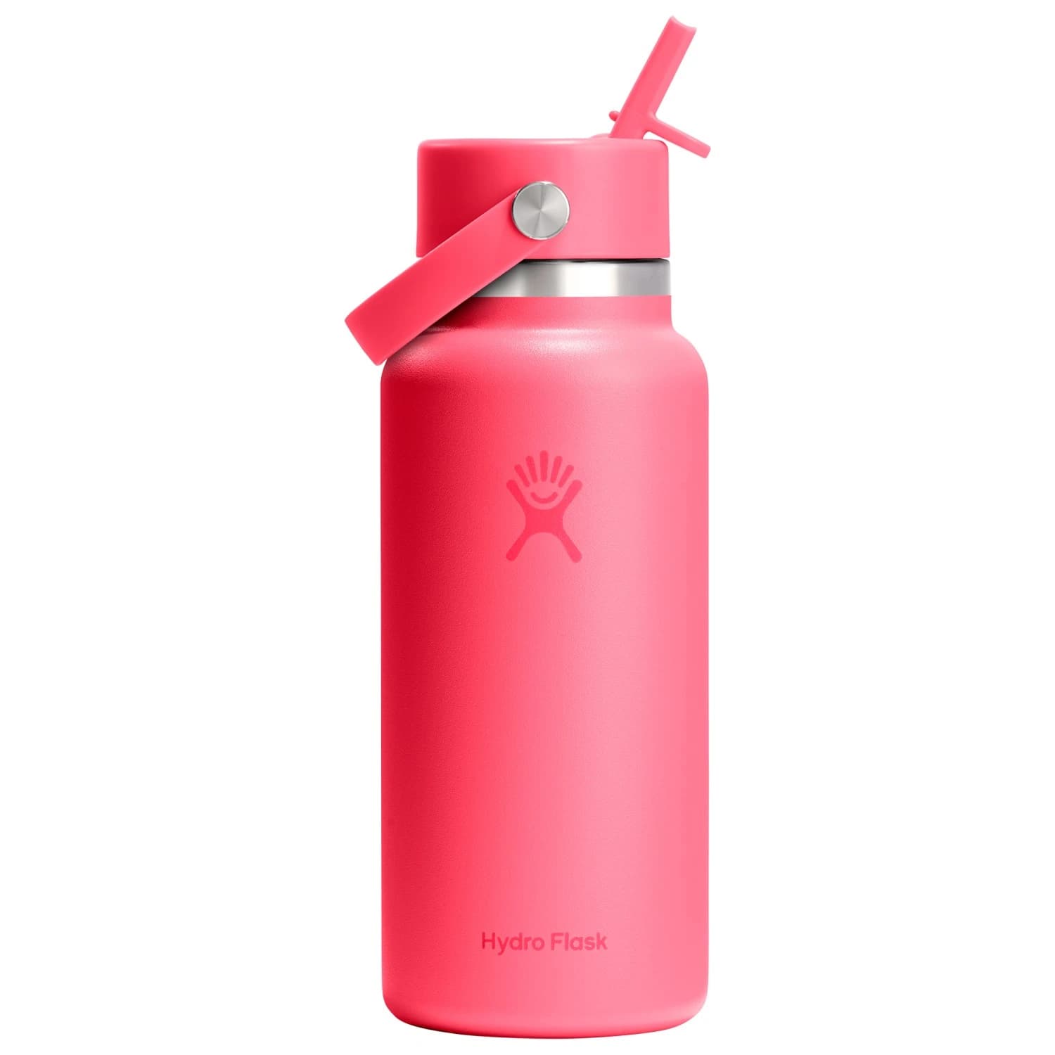 Бутилка за вода Hydro flask Wide Flex Straw Cap Water bottle - Popstar Pink