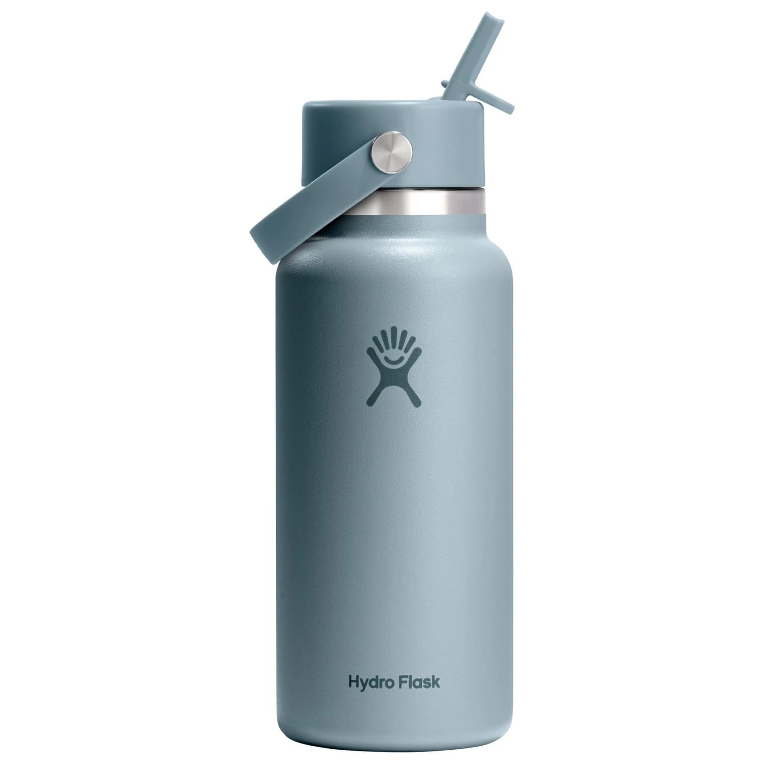 Бутилка за вода Hydro flask Wide Flex Straw Cap Water bottle - Shale Gray