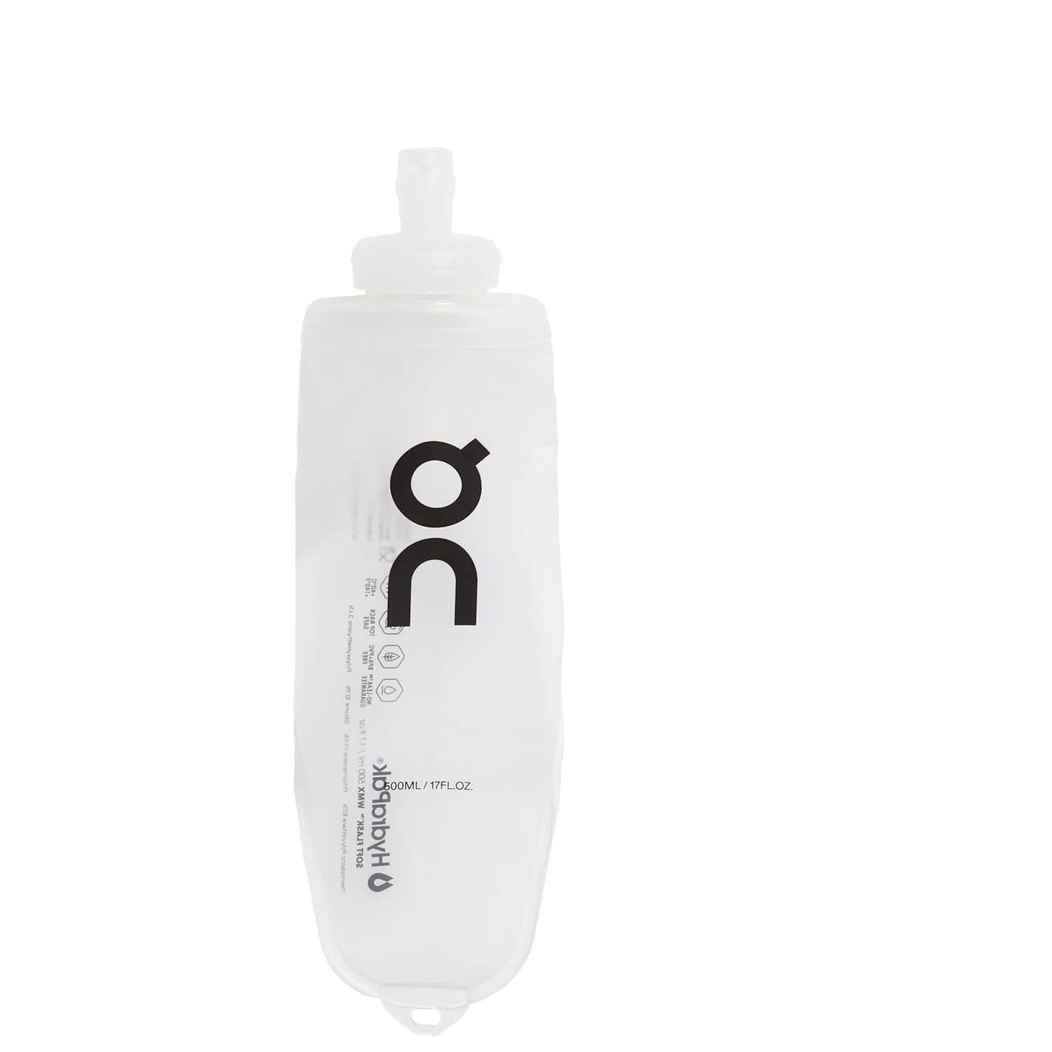 Бутилка за вода On Soft Flask 0.5L Water bottle - Translucent / Black
