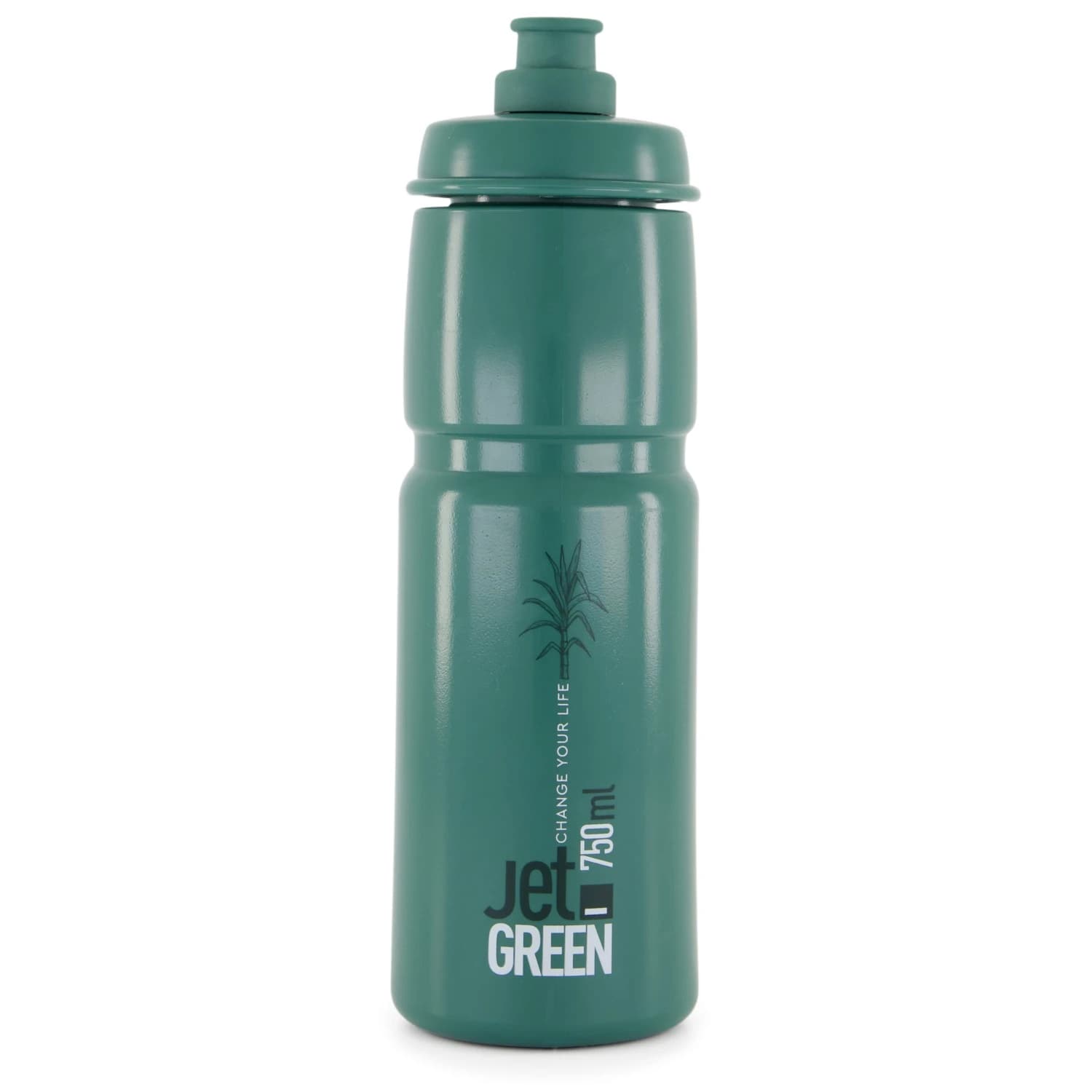 Бутилка за велосипед Elite Jet Green Cycling water bottles - Dark Green / White Logo
