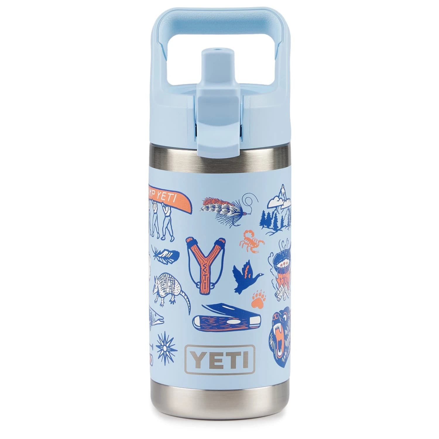 Детска термо бутилка Yeti coolers Rambler Kids Bottle Colour Straw Cap Insulated bottle - Summer Graphic