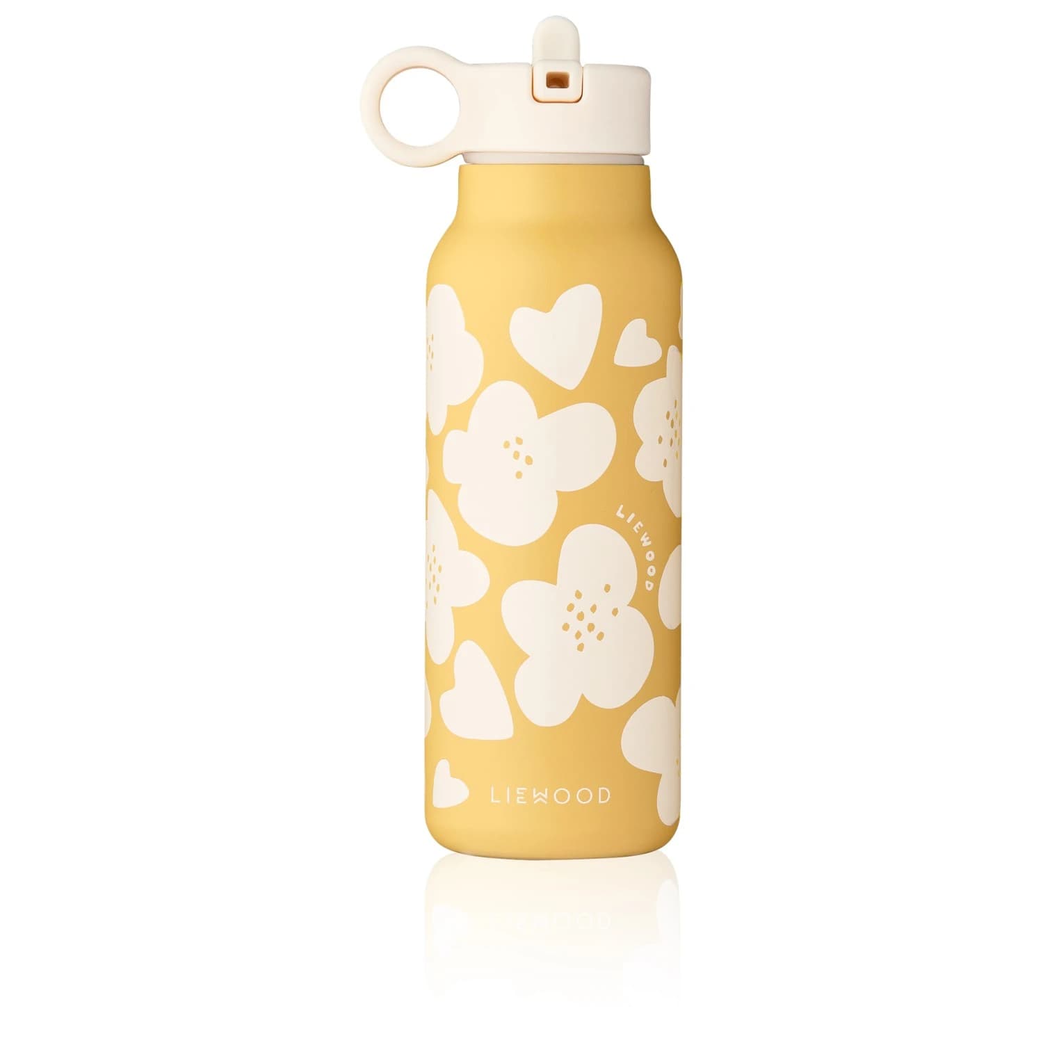 Детска термо бутилка Liewood Kid's Falk Water Bottle Insulated bottle - Flower / Lemon Yellow