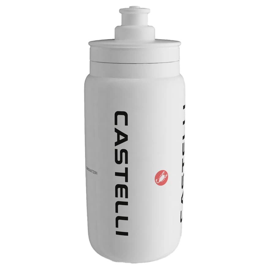 Бутилка за велосипед Castelli Logo Water Bottle Cycling water bottles - White