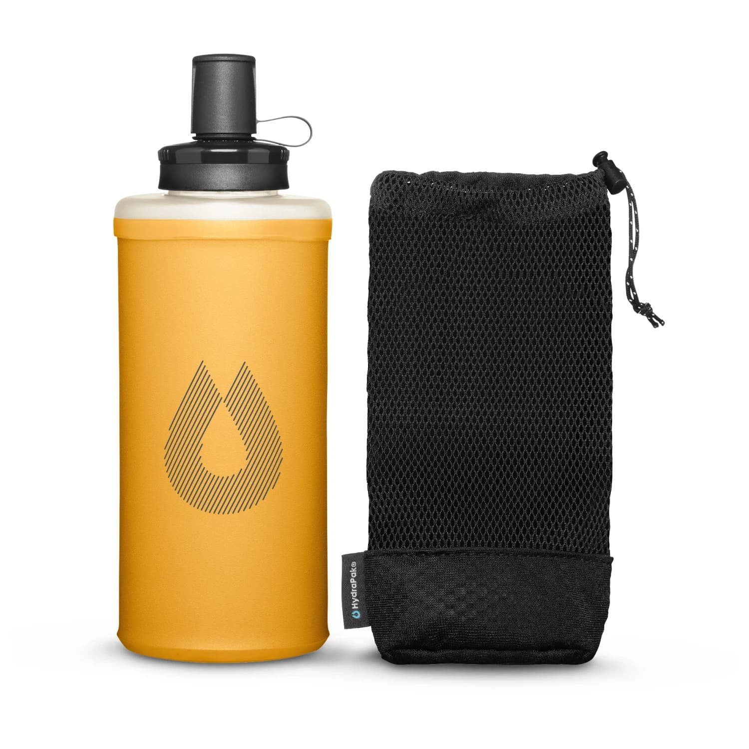 Хидратиращ резервоар Hydrapak Packflask Kit 500 ml Water bottle - Golden Yellow