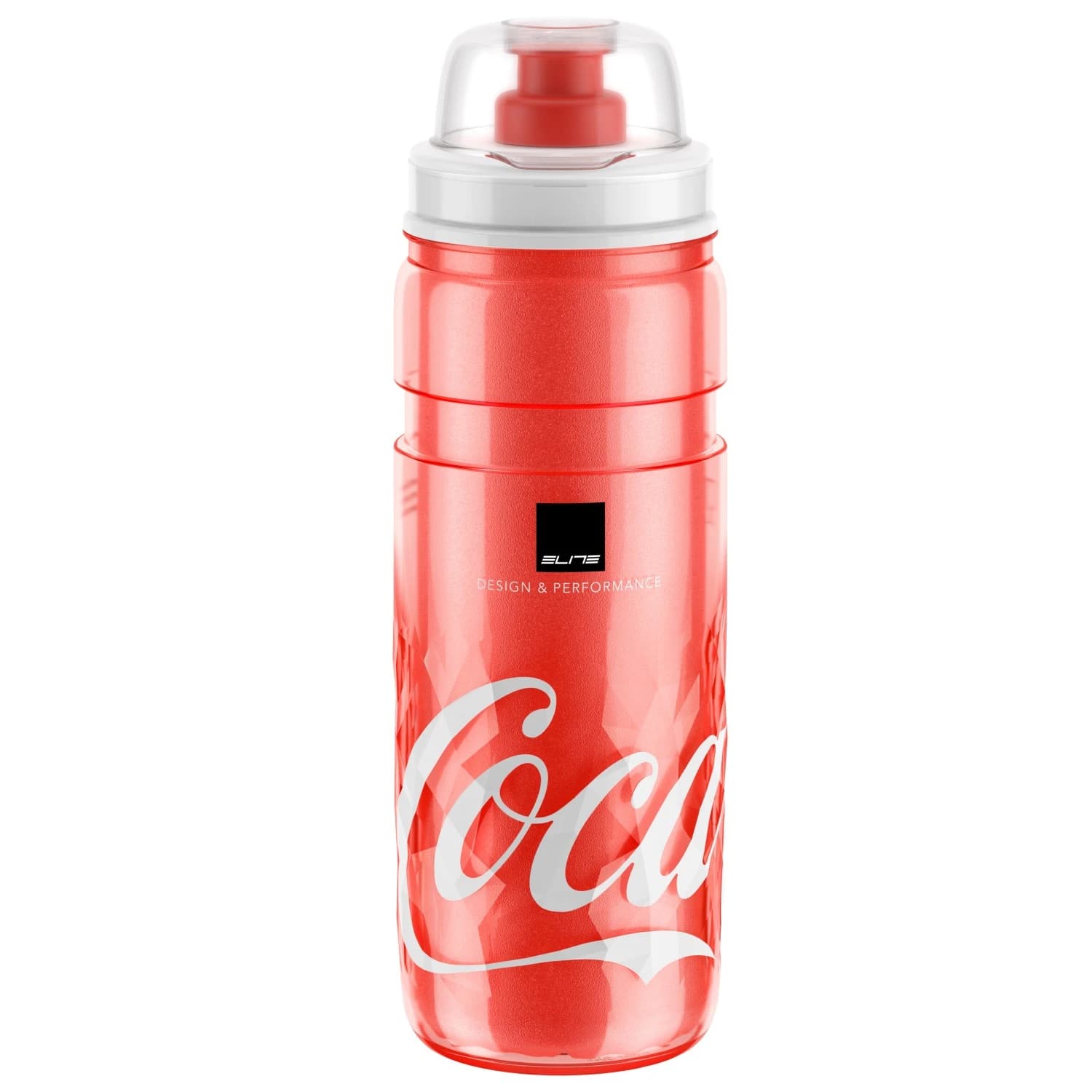 Бутилка за велосипед Elite Ice Fly Cycling water bottles - Rot / Clear / Coca Cola