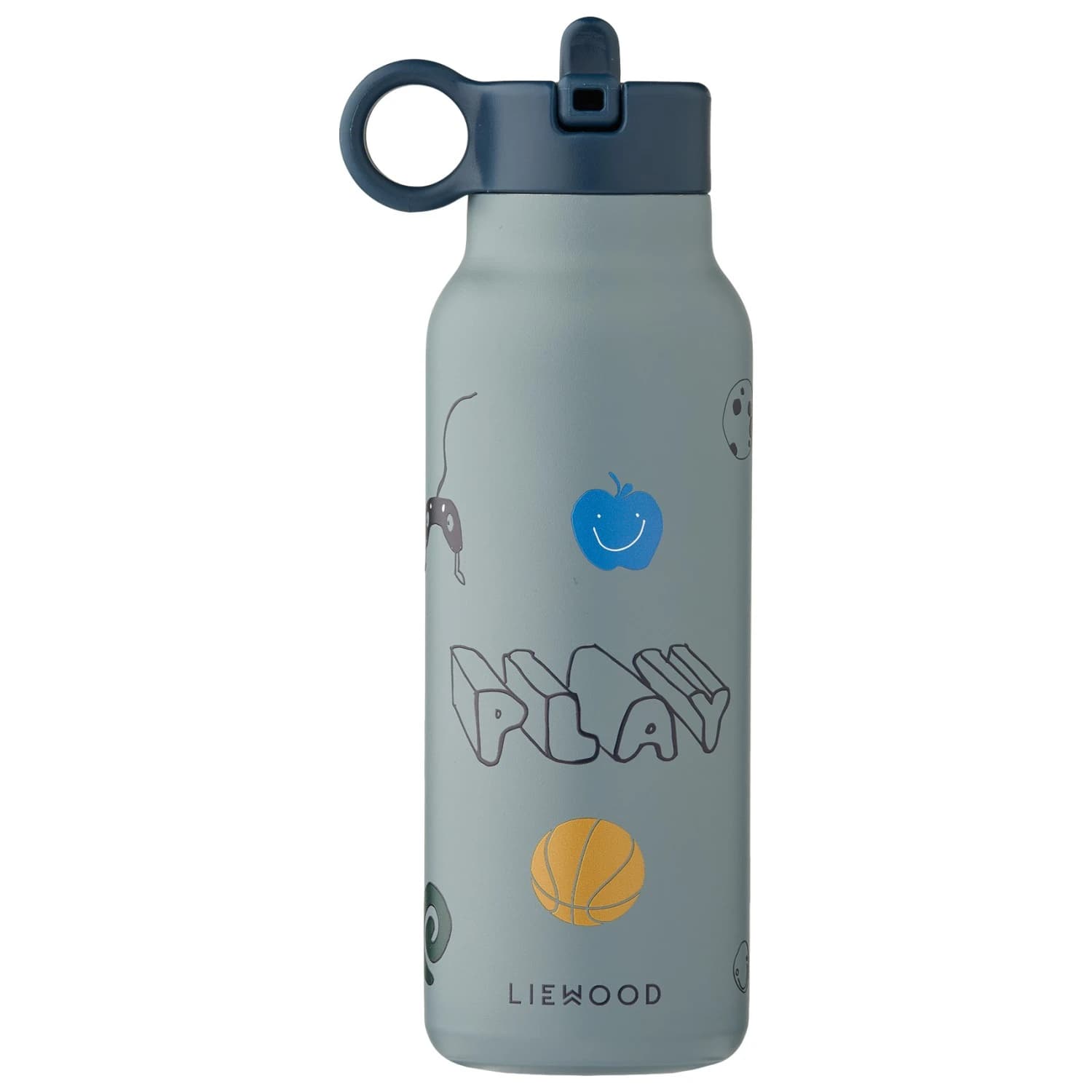 Детска термо бутилка Liewood Kid's Falk Water Bottle 350 Insulated bottle - Play / Dusty Peppermint