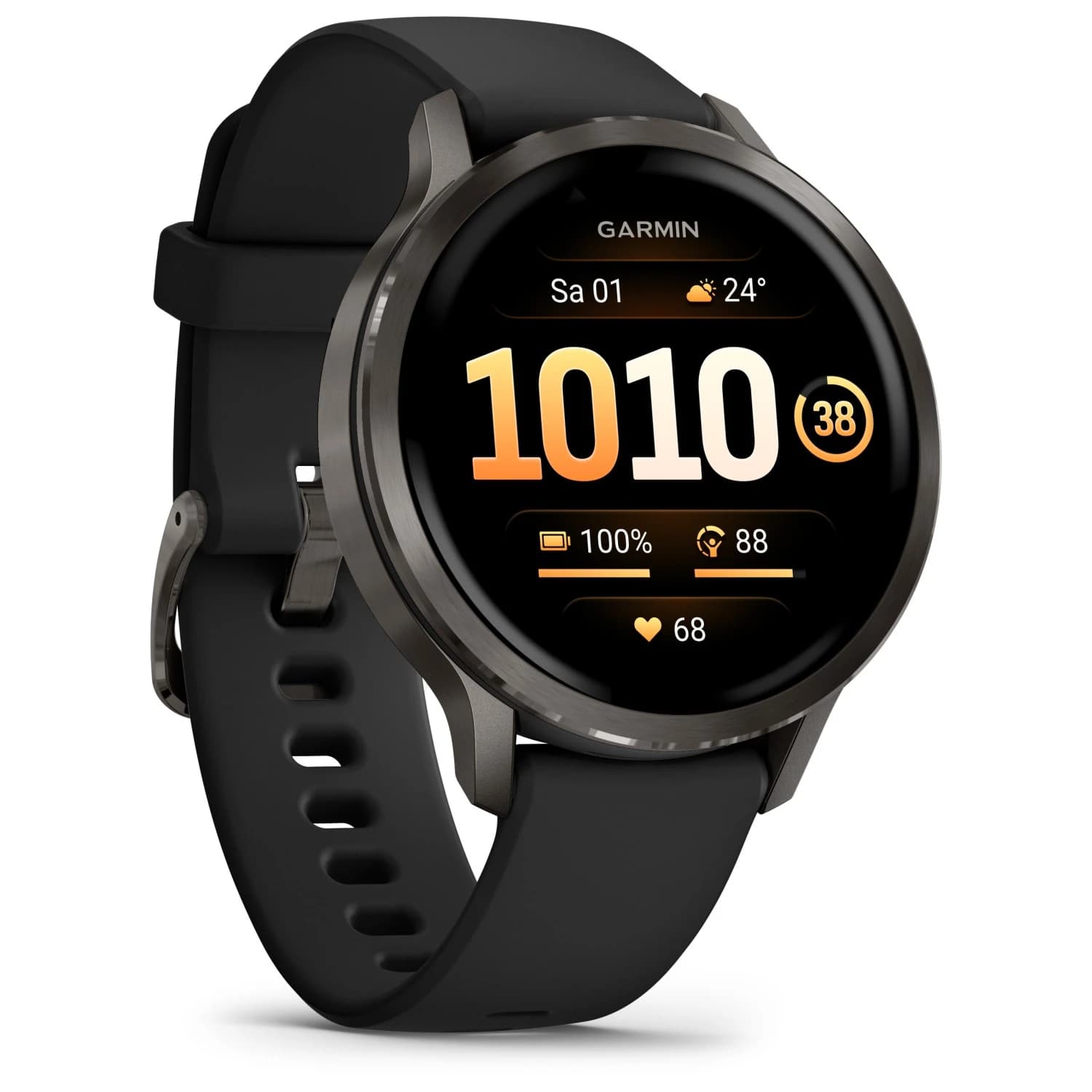 Часовник Garmin Venu 4 41 mm Multi-function watch - Black / Slate Grey
