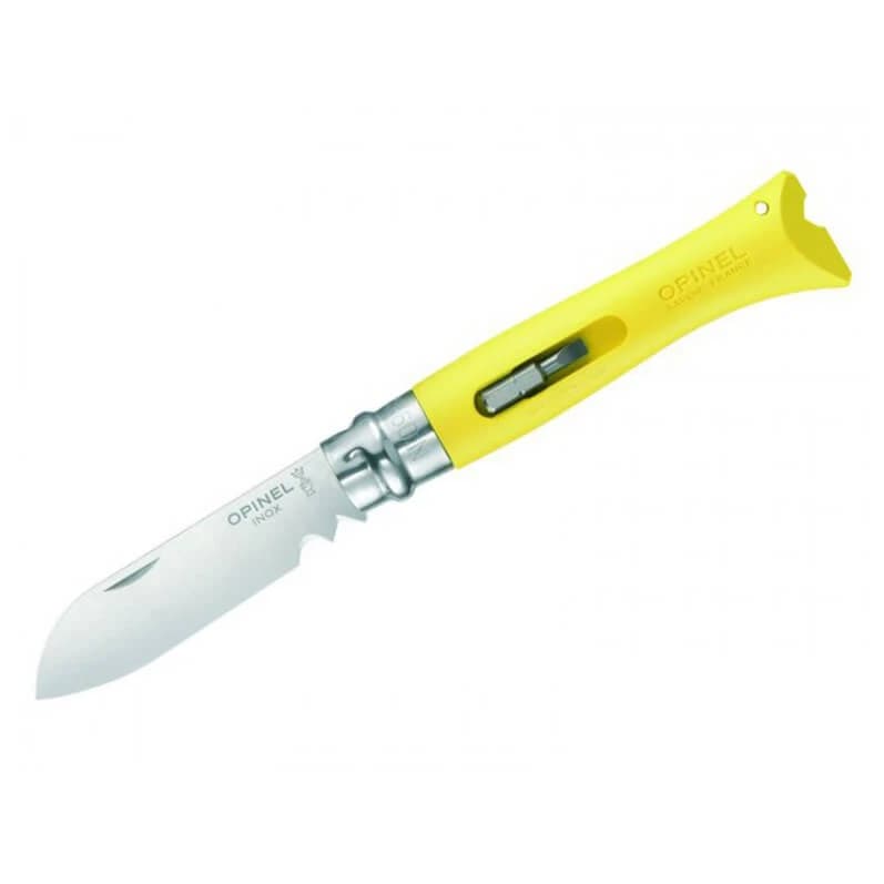 Нож Opinel Pocket Knife No. 9 with Screwdriver Knife - Yellow