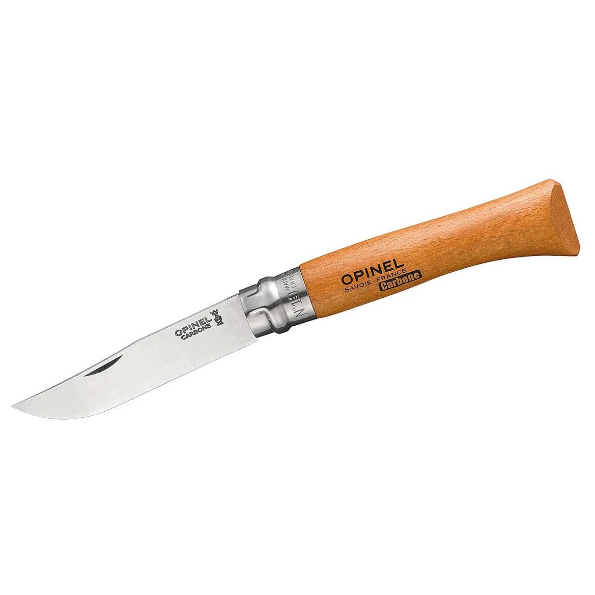 Нож Opinel Taschenmesser No 10 Carbon Knife - Beech