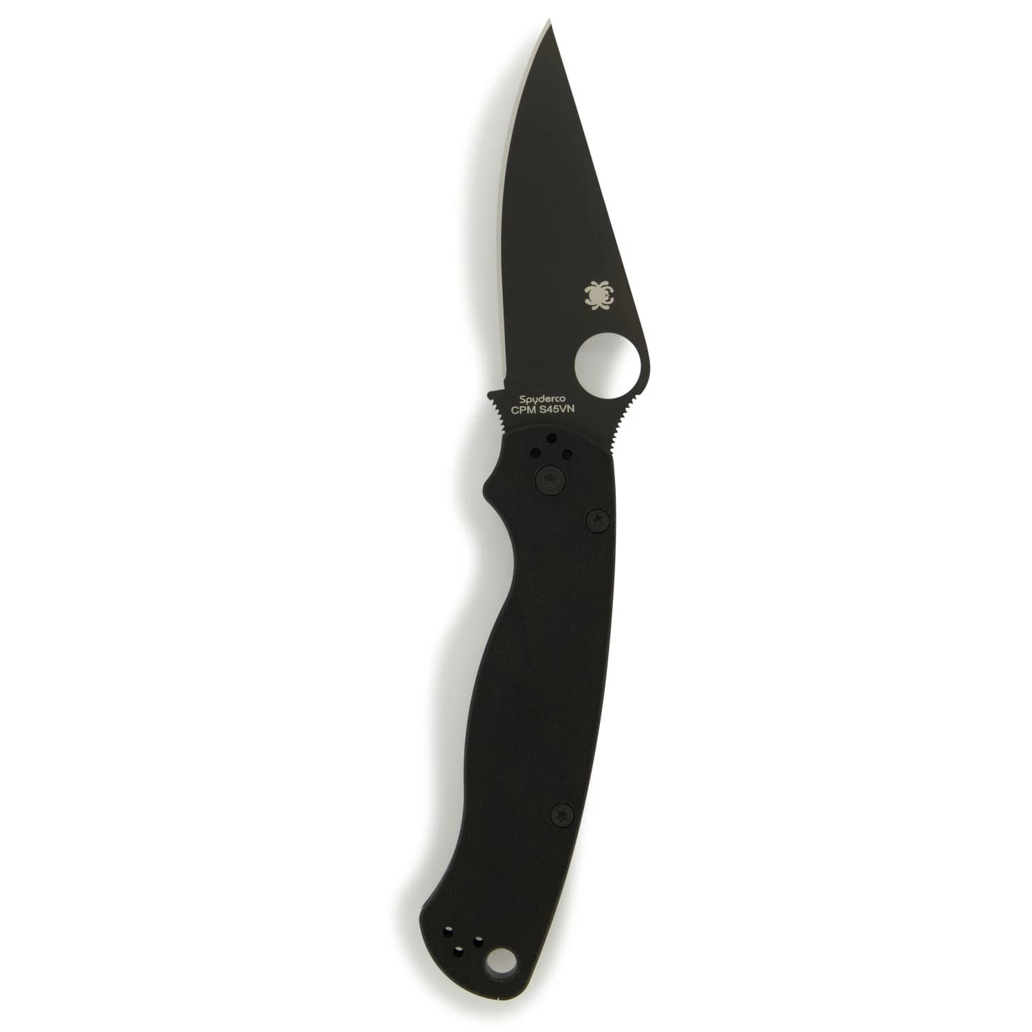 Нож Spyderco Para-Military 2 Black G10 Plain Knife - Black / Black