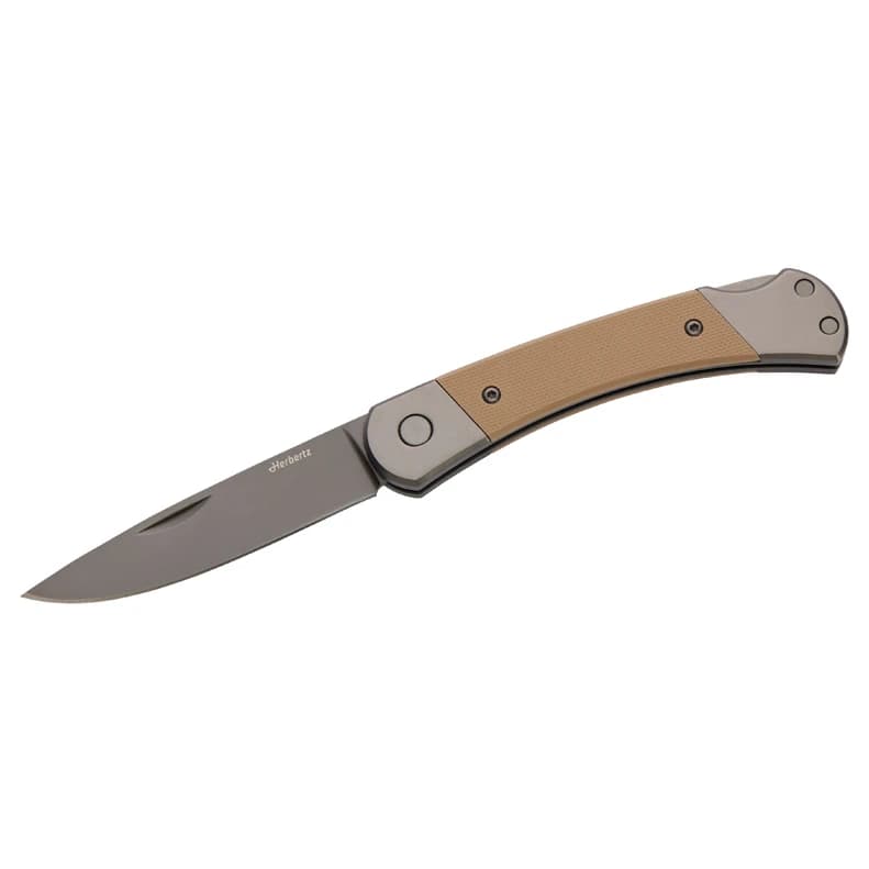 Нож Herbertz Taschenmesser Titanbeschichtung D2 Medium Knife - Sand