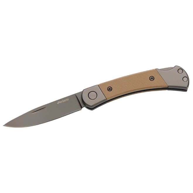 Нож Herbertz Taschenmesser Titanbeschichtung D2 Small Knife - Sand