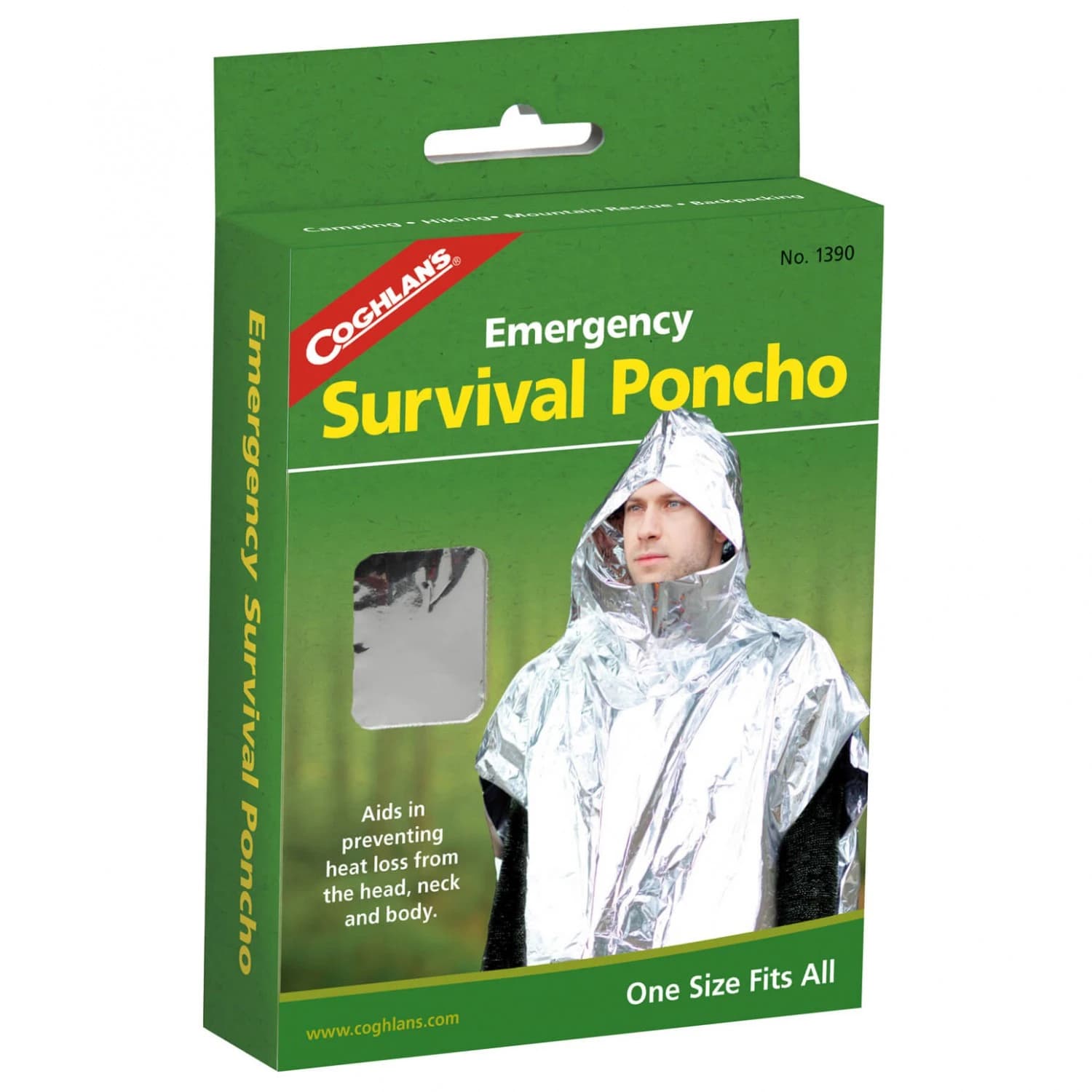 Термо защита Coghlans Survival-Poncho Survival blanket - Silver