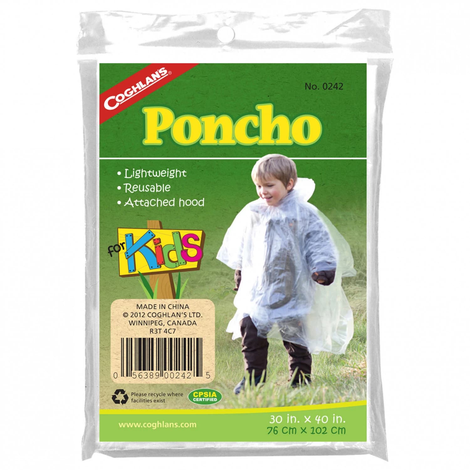 Аварийно укритие/пончо Coghlans Notfall-Poncho für Kinder Poncho - Transparent