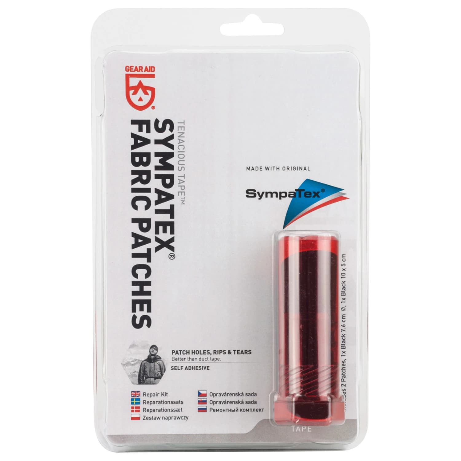 Поддръжка на екипировка Gearaid Tenacious Tape Sympatex Reparatur Repair tape - Black