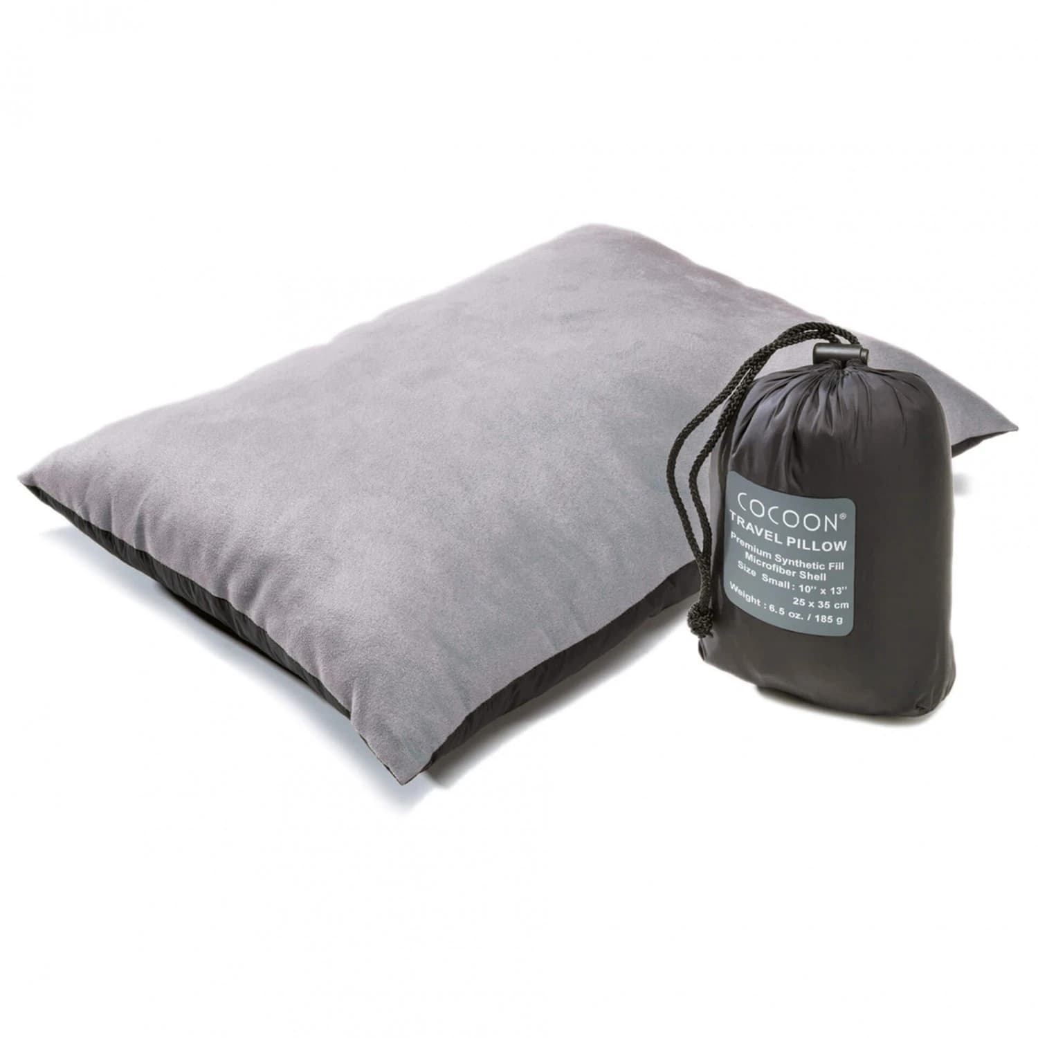Възглавница за пътуване Cocoon Travel Pillow Nylon Pillow - Charcoal / Smoke Grey