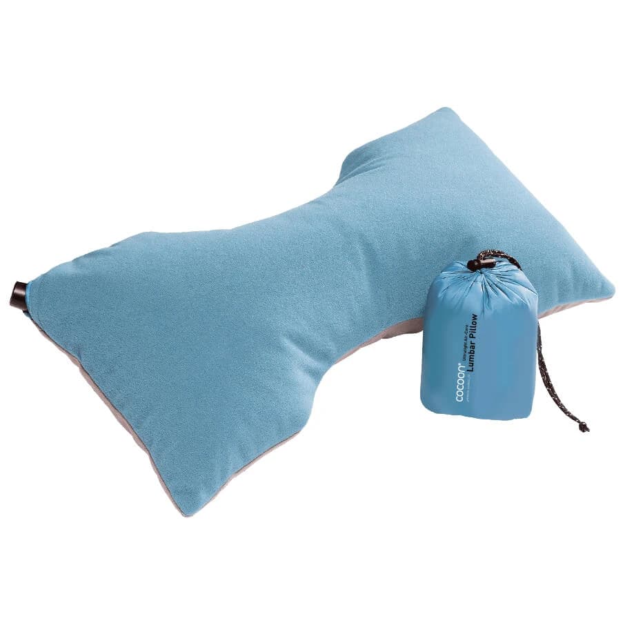 Възглавница за пътуване Cocoon Ultralight Lumbar Support Pillow Pillow - Light Blue / Grey