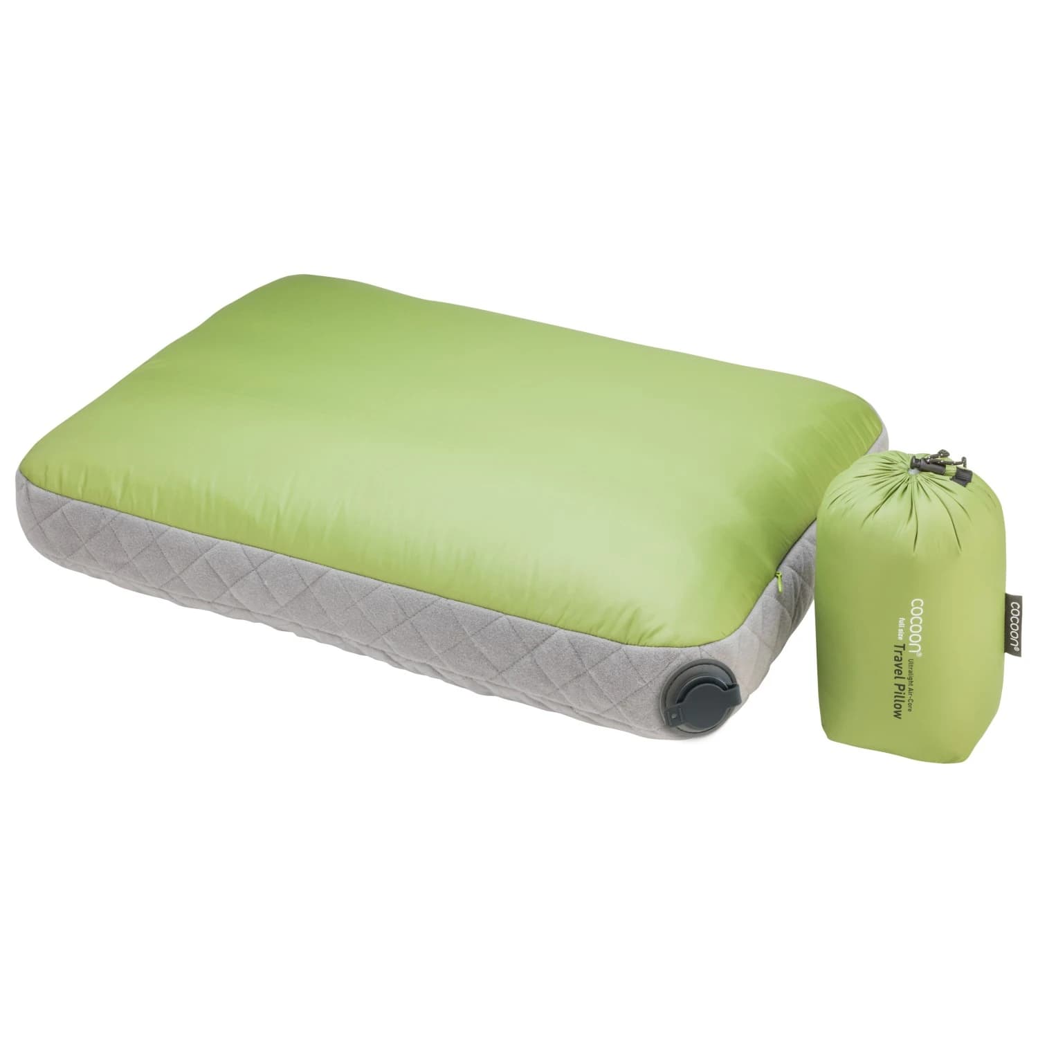 Възглавница за пътуване Cocoon Air-Core Pillow Ultralight Pillow - Wasabi / Grey