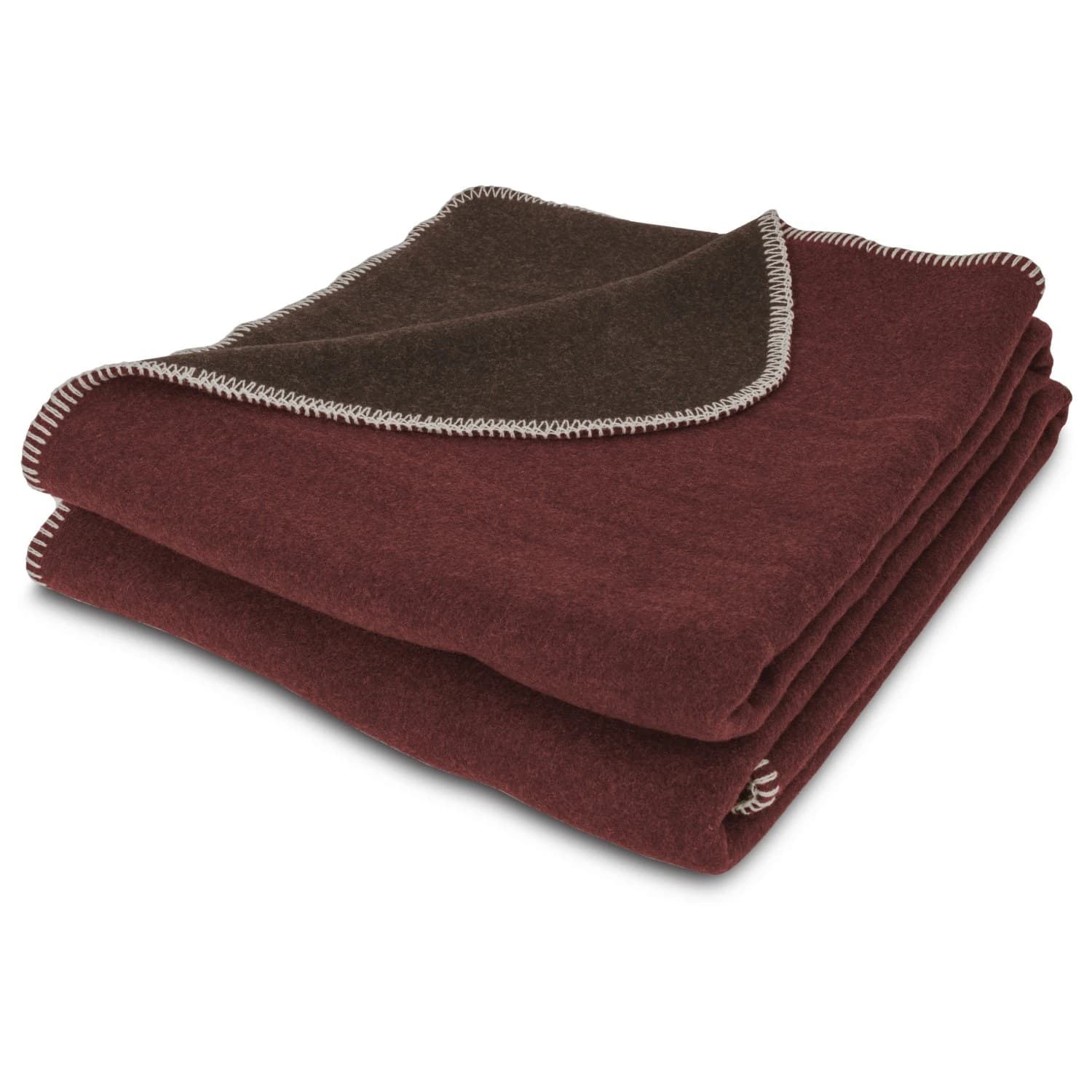 Завивка Petromax Wool Blanket Blanket - Dunkelrot / Braun