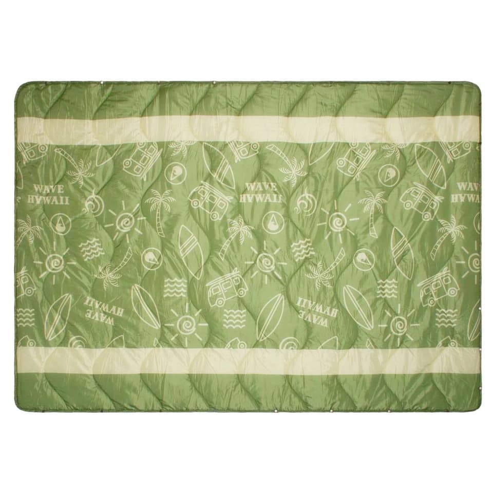 Завивка Wave hawaii Multifunc Outdoor Blanket D5 Blanket - Grün / Gelb