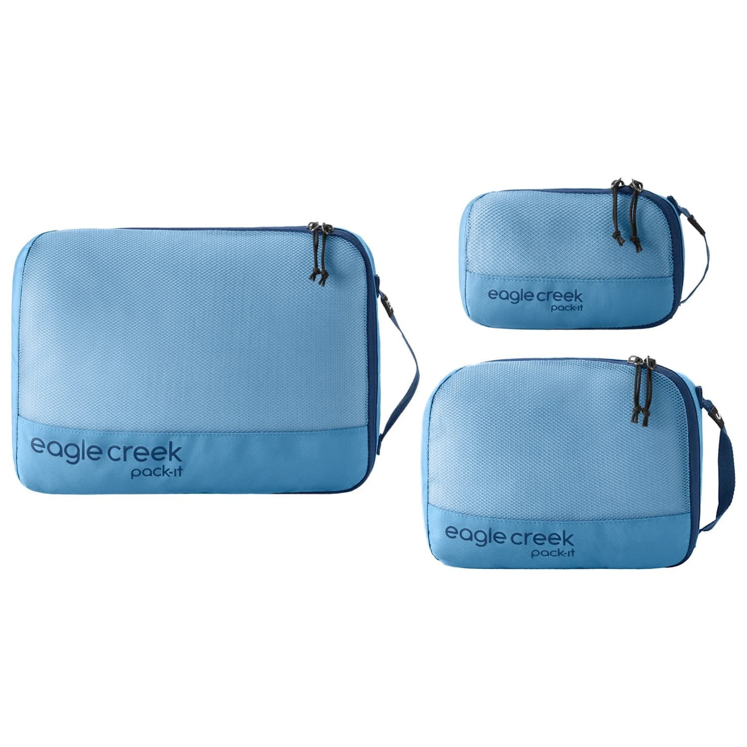 Компресиращ чувал Eagle creek Pack-It Reveal Cube Set Stuff sack - Blue Dawn