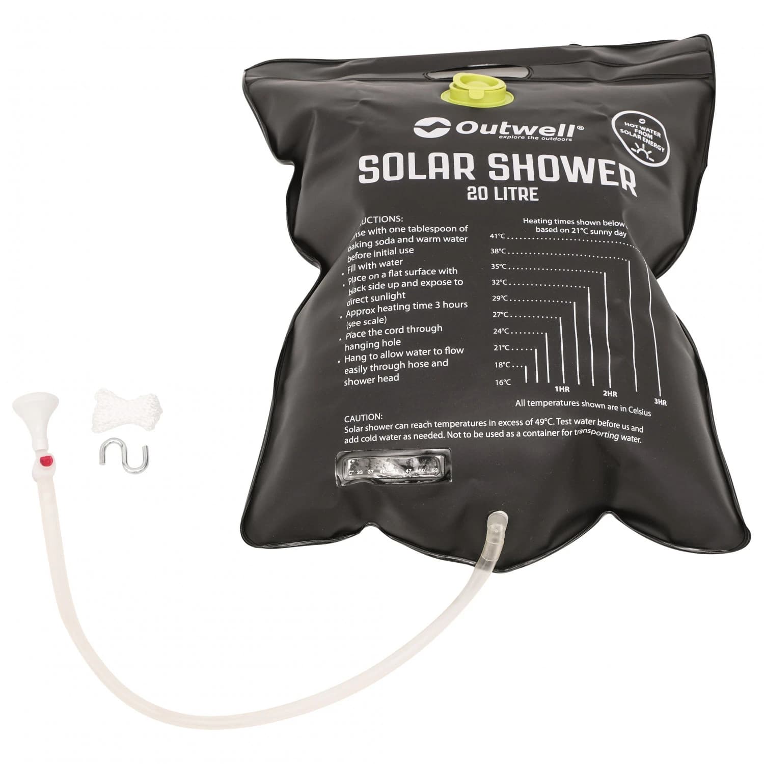 Къмпинг душ Outwell Solar Shower Camping shower - Black
