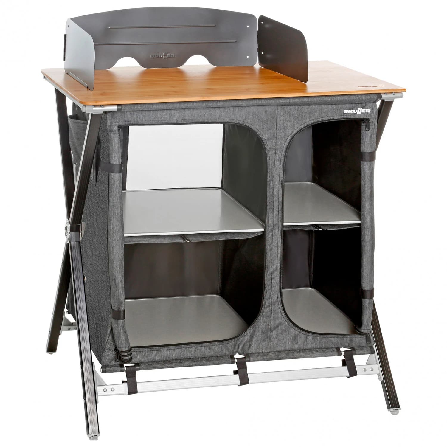 Къмпинг шкаф Brunner Mercury Cross Square Cooker High Working Top Camping cupboard - Grey