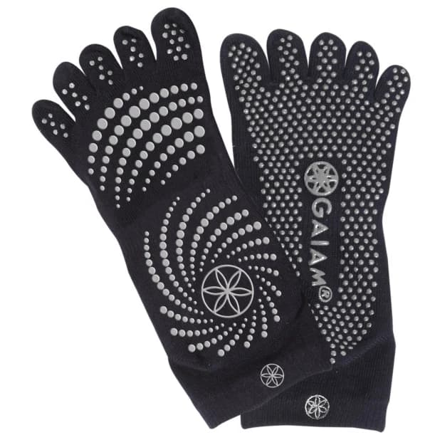Аксесоар за йога Gaiam Women's Grippy Yoga Socks Other yoga accessories - Black