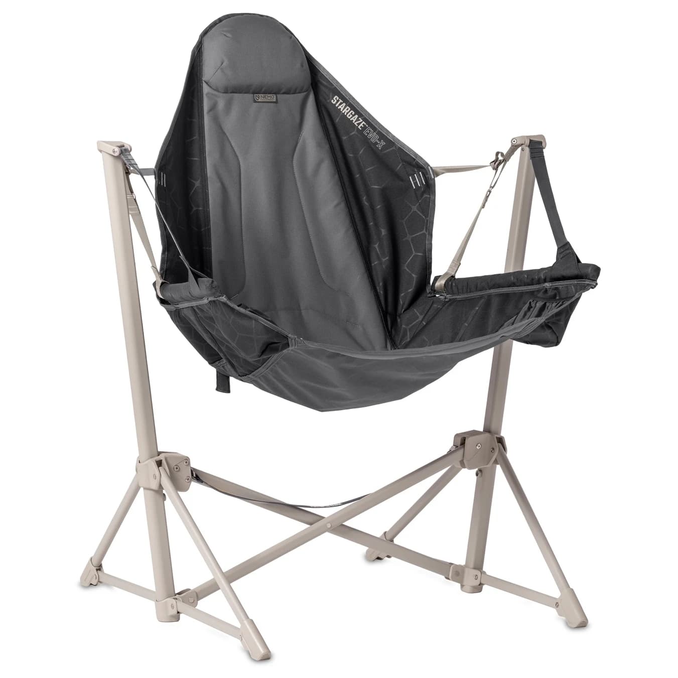 Къмпинг стол Nemo Stargaze EVO-X Camping chair - Goodnight Black