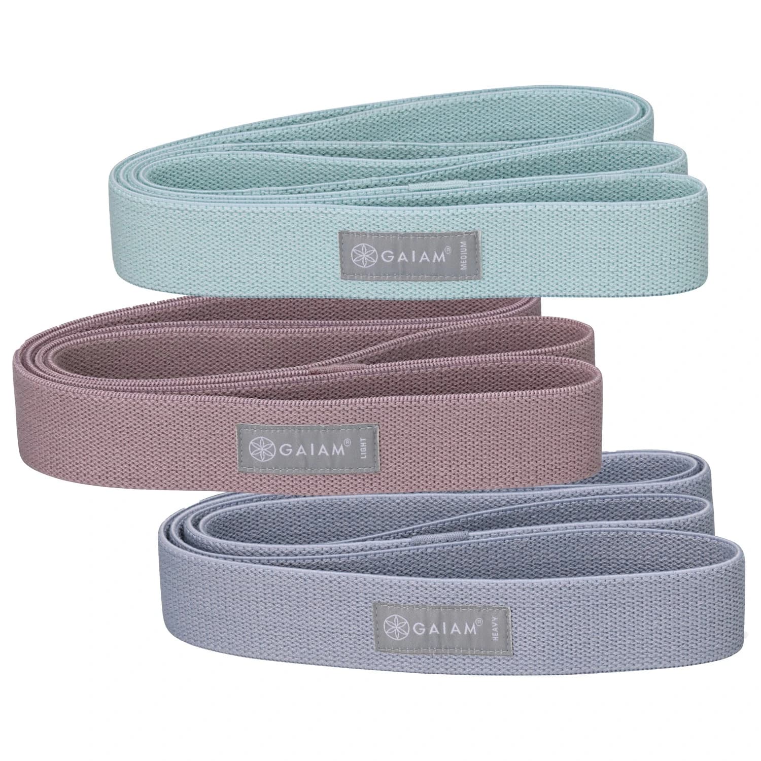 Ластик за тренировка Gaiam Fitness Fabric Super Bands 3-Pack Exercise band - Multicolor