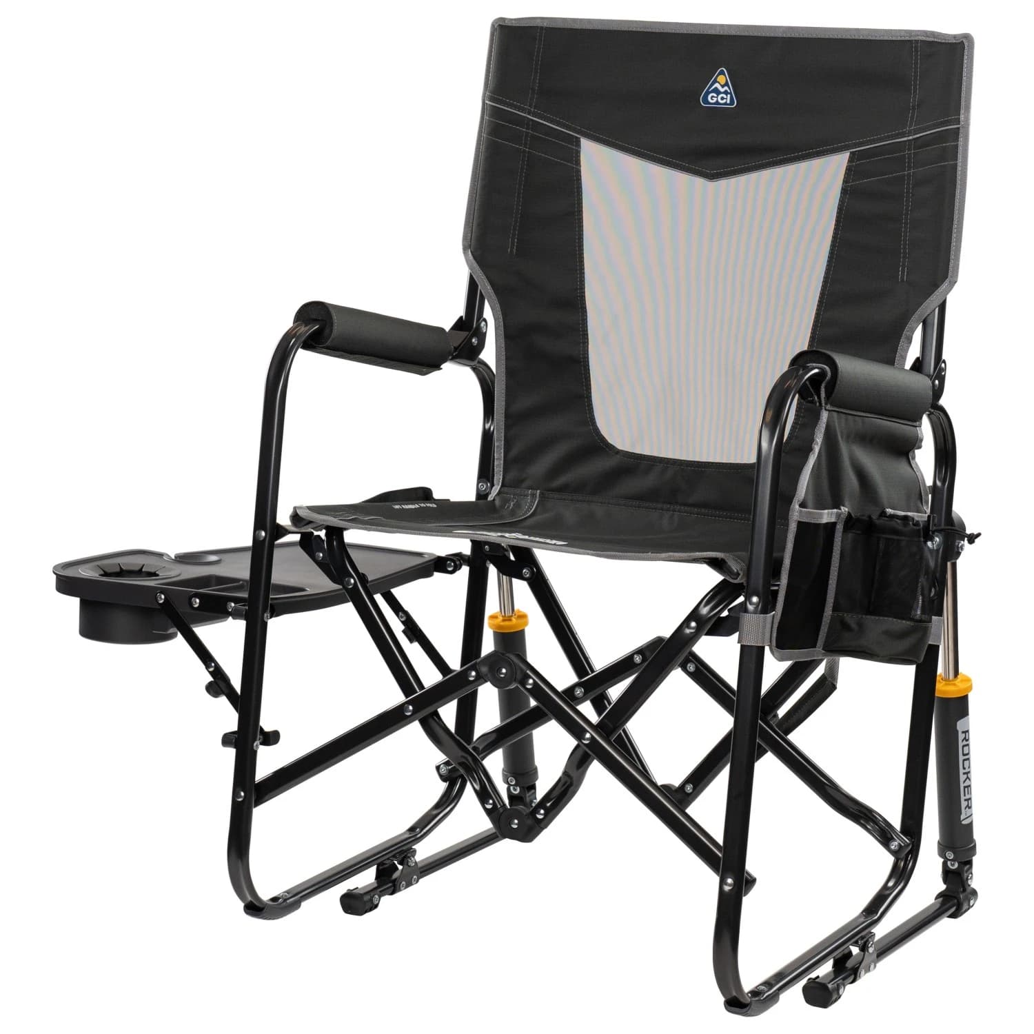 Къмпинг стол Gci Stowaway Rocker with Side Table Camping chair - Dark Charcoal