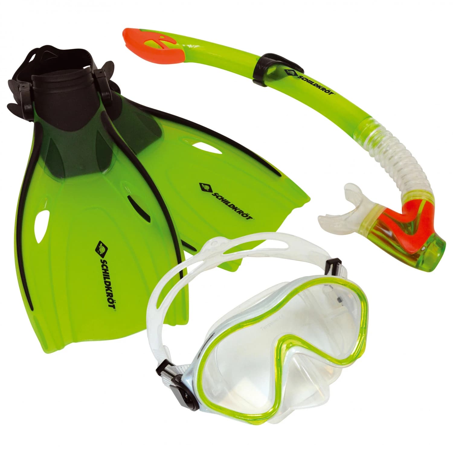 Игра за плажа Schildkröt fun sports Junior Schnorchel Set Bermuda Beach toy - Green / Black / Orange